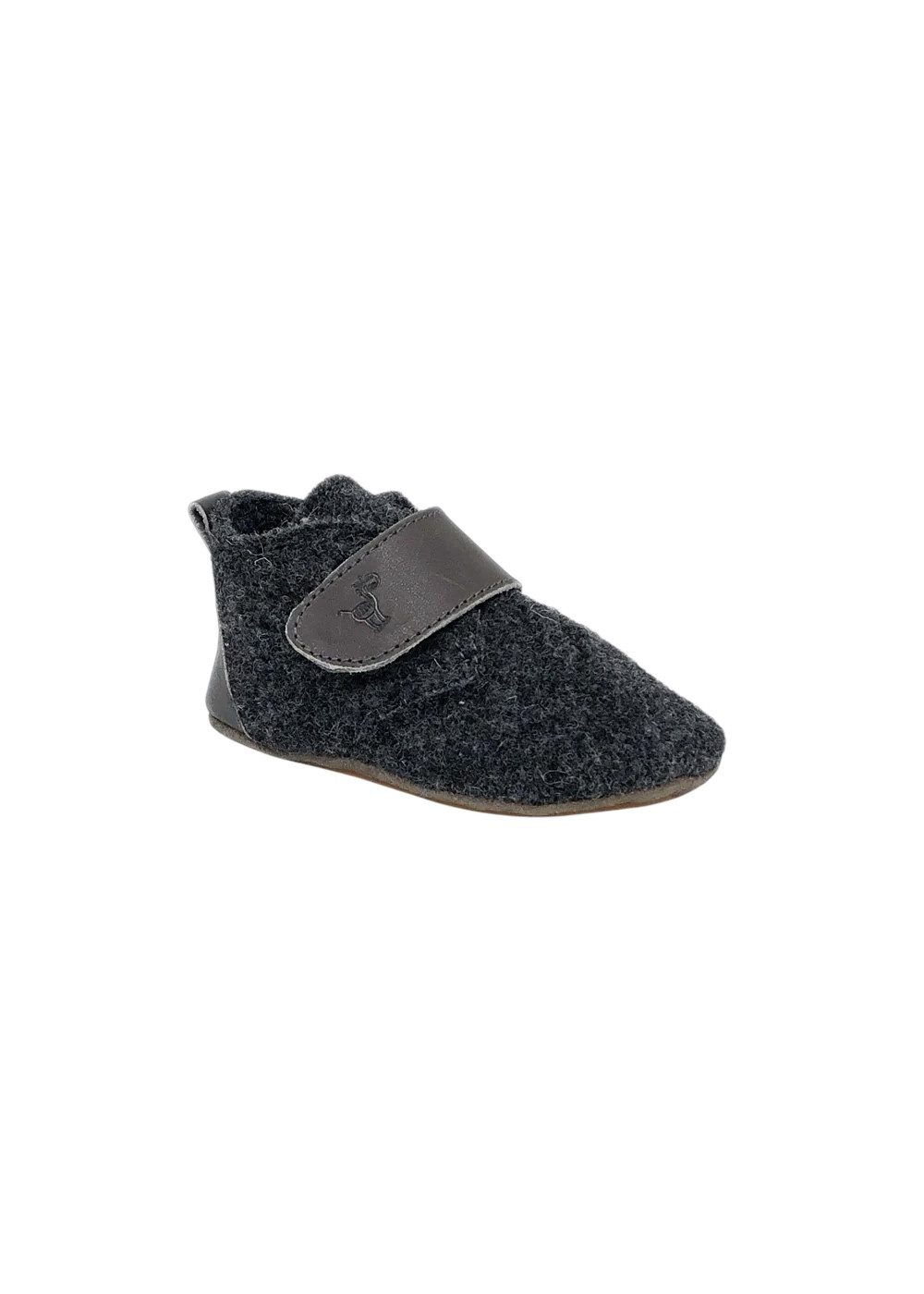 Anna und Paul Basic Lauflernschuh (1-tlg) Krabbelschuh aus 100 % Wollfilz mit Klettverschluss