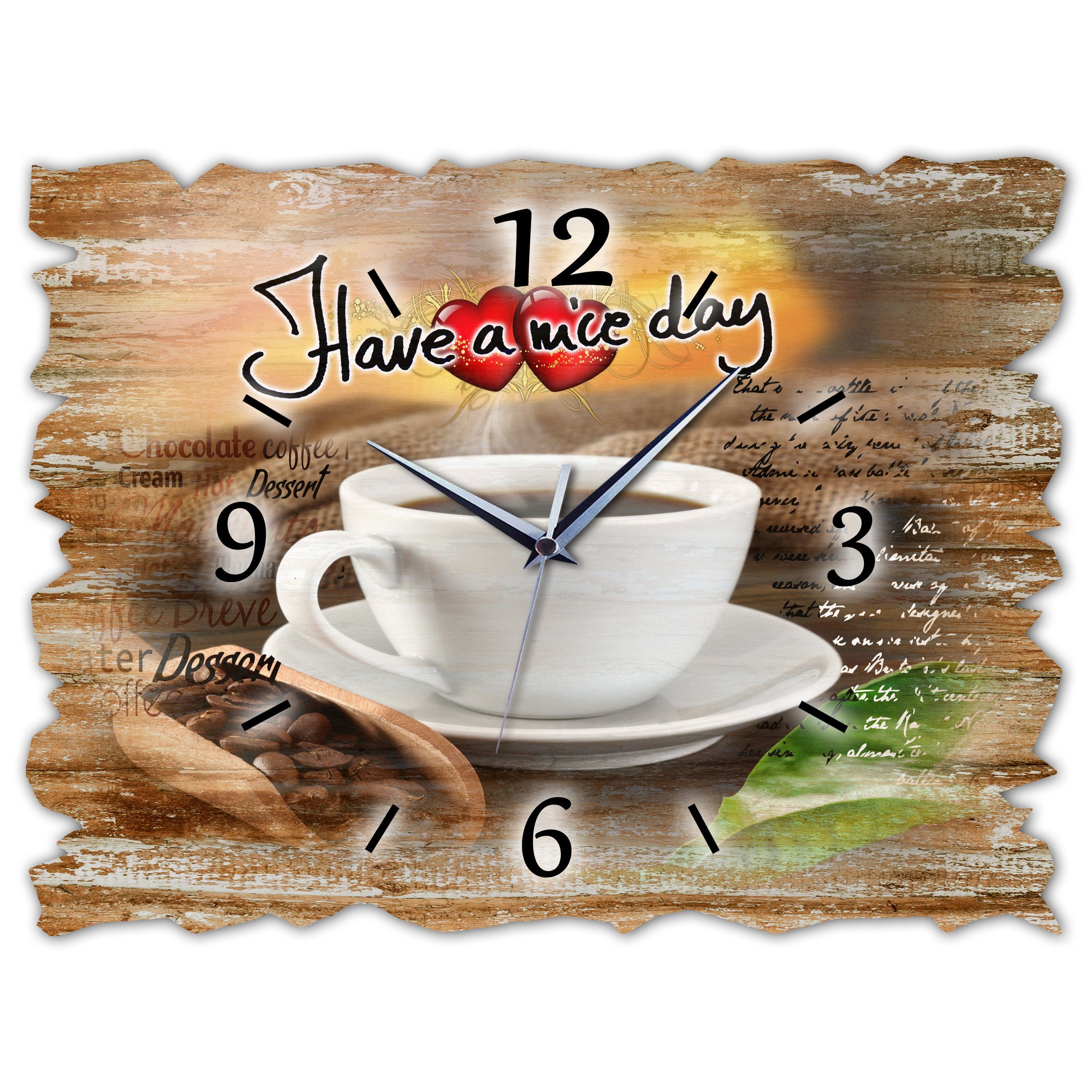 Bilder-Manufaktur Wanduhr H3a-10211 (BM, Funkuhr oder Quarzuhr, kein Ticken günstig online kaufen