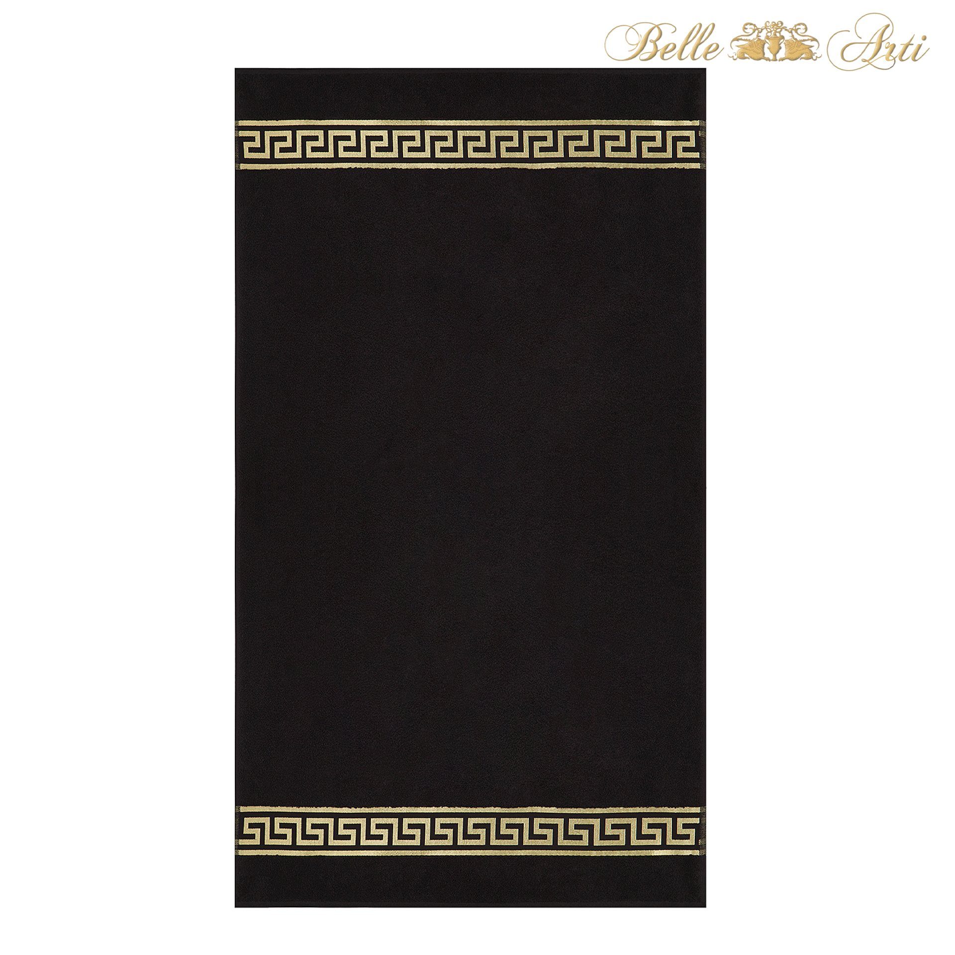 Belle Arti Handtücher Luxus Mäander Gästetücher Badetücher Duschtücher Saunatücher in Set, Frottee (1-St), schwarz, weiss, beige, rot, gold, 100% Baumwolle, Frottee, eingestickt