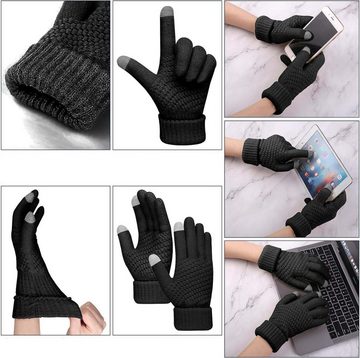 FIDDY Arbeitshandschuhe Damen Winter Touchscreen Handschuhe, Warme Wolle Gefütterte Handschuhe