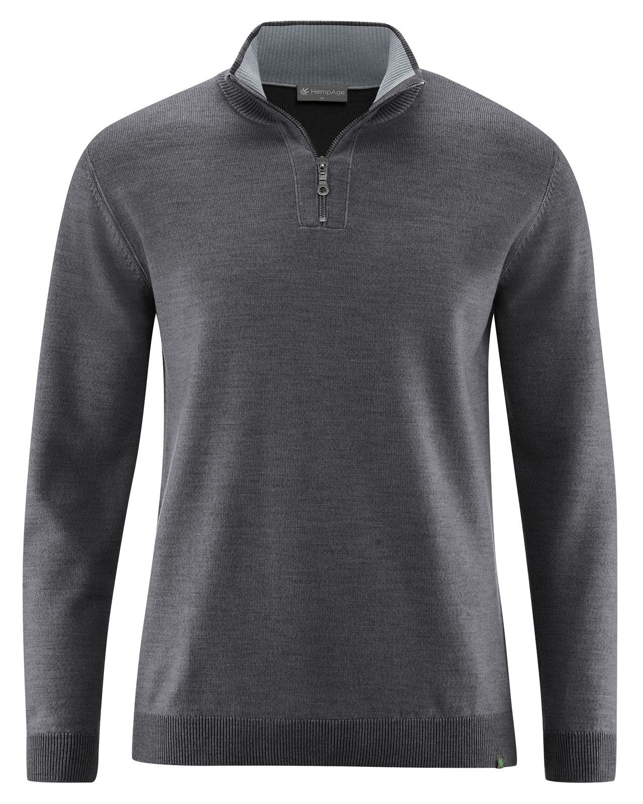 HempAge Strickpullover Zeitloser Wolltroyer Hanf/Biobaumwolle Normal Fit