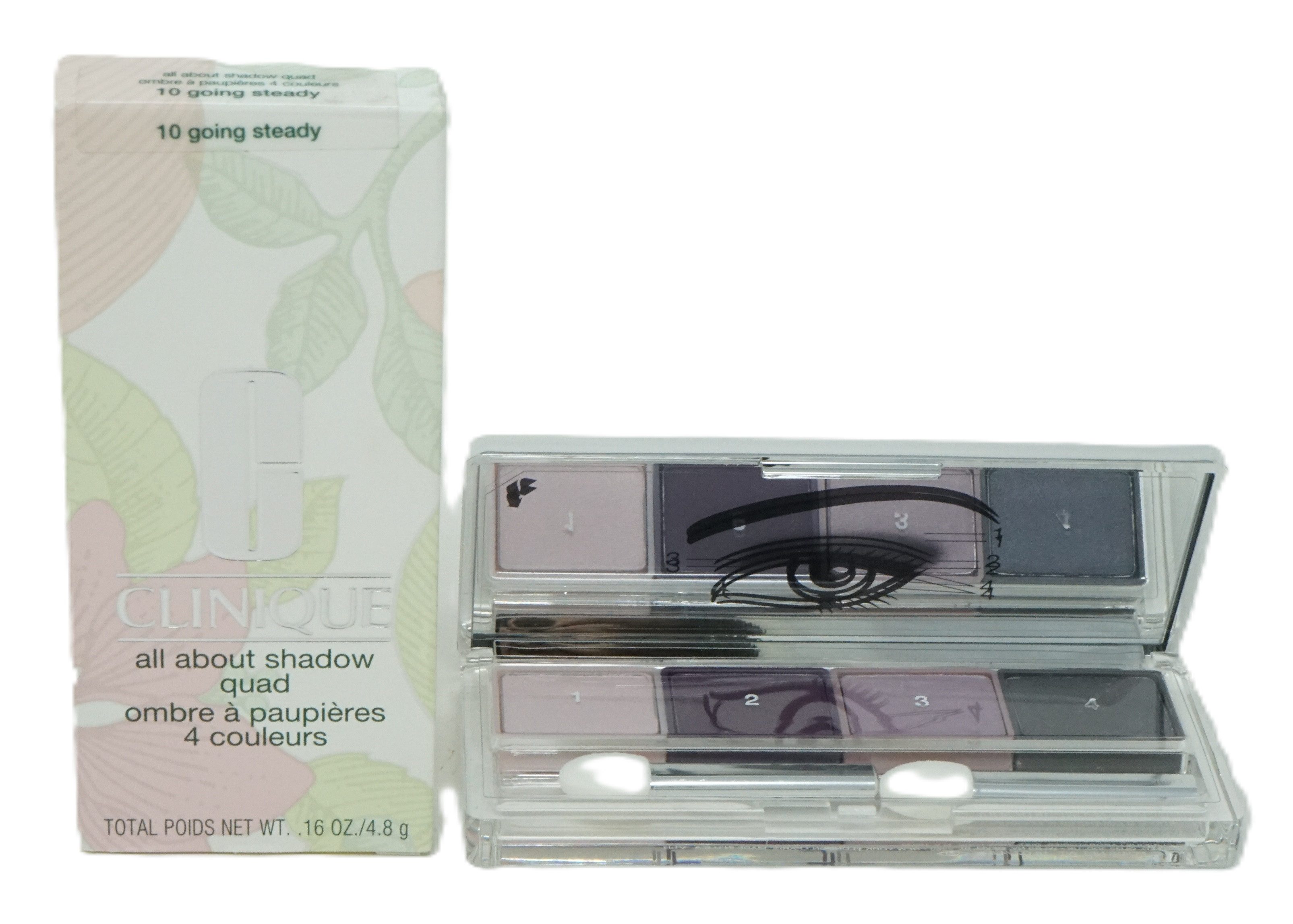 CLINIQUE Lidschatten Clinique All about shadow quad 4,8 g Lidschatten 10 going steady