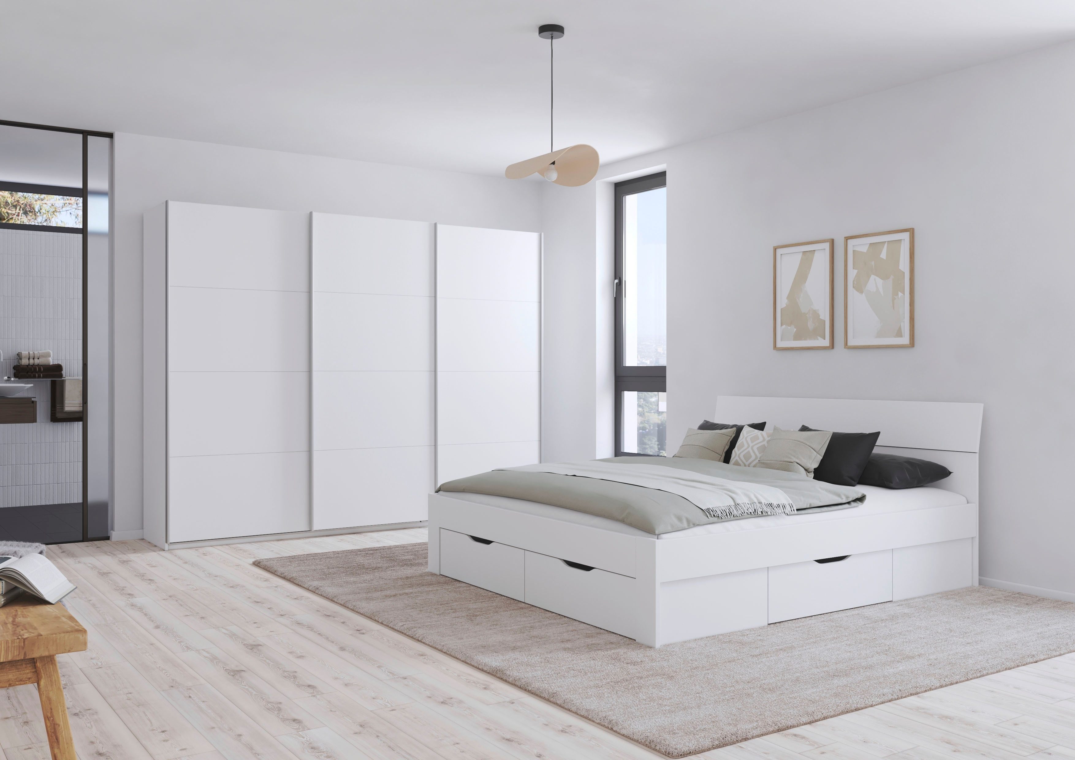 OTTO home Schwebetürenschrank Kleiderschrank Schrank Garderobe AGORDO mit D günstig online kaufen