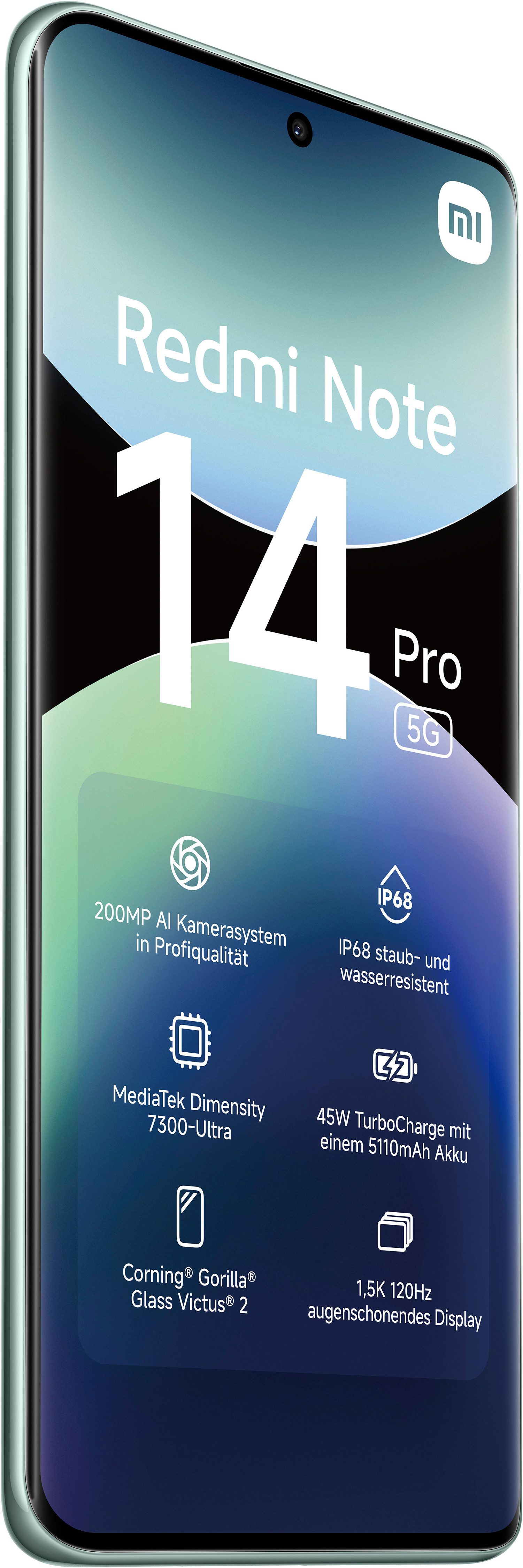 Xiaomi Redmi Note 14 Pro 5G Smartphone (16,94 cm/6,67 Zoll, 256 GB Speicherplatz, 200 MP Kamera)