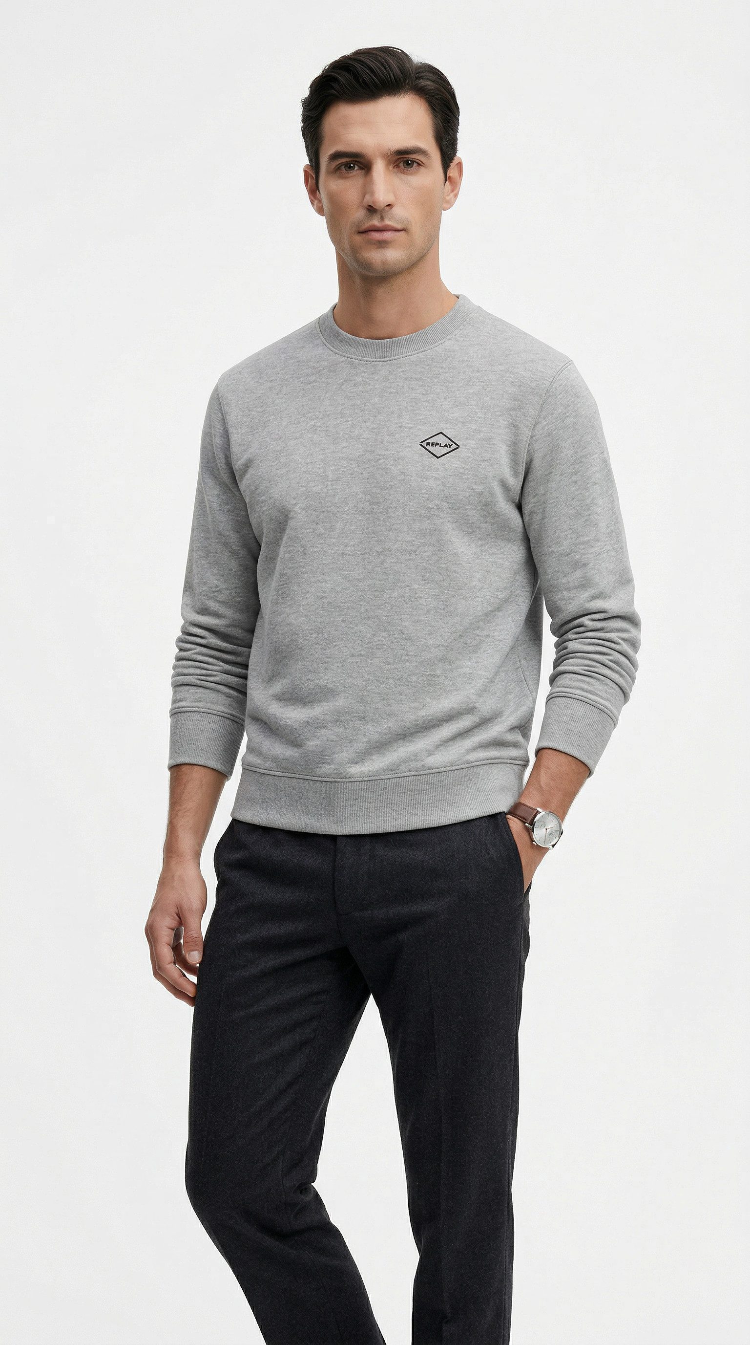 Replay Sweatshirt in Baumwoll-Qualität