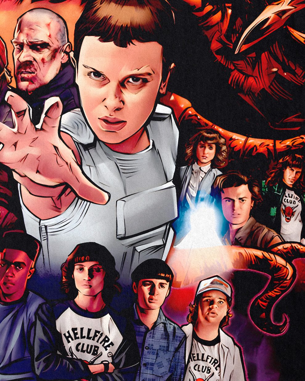 style3 T-Shirt stranger elfie things demogorgon halloween staffel 1 2 3 4 5 günstig online kaufen