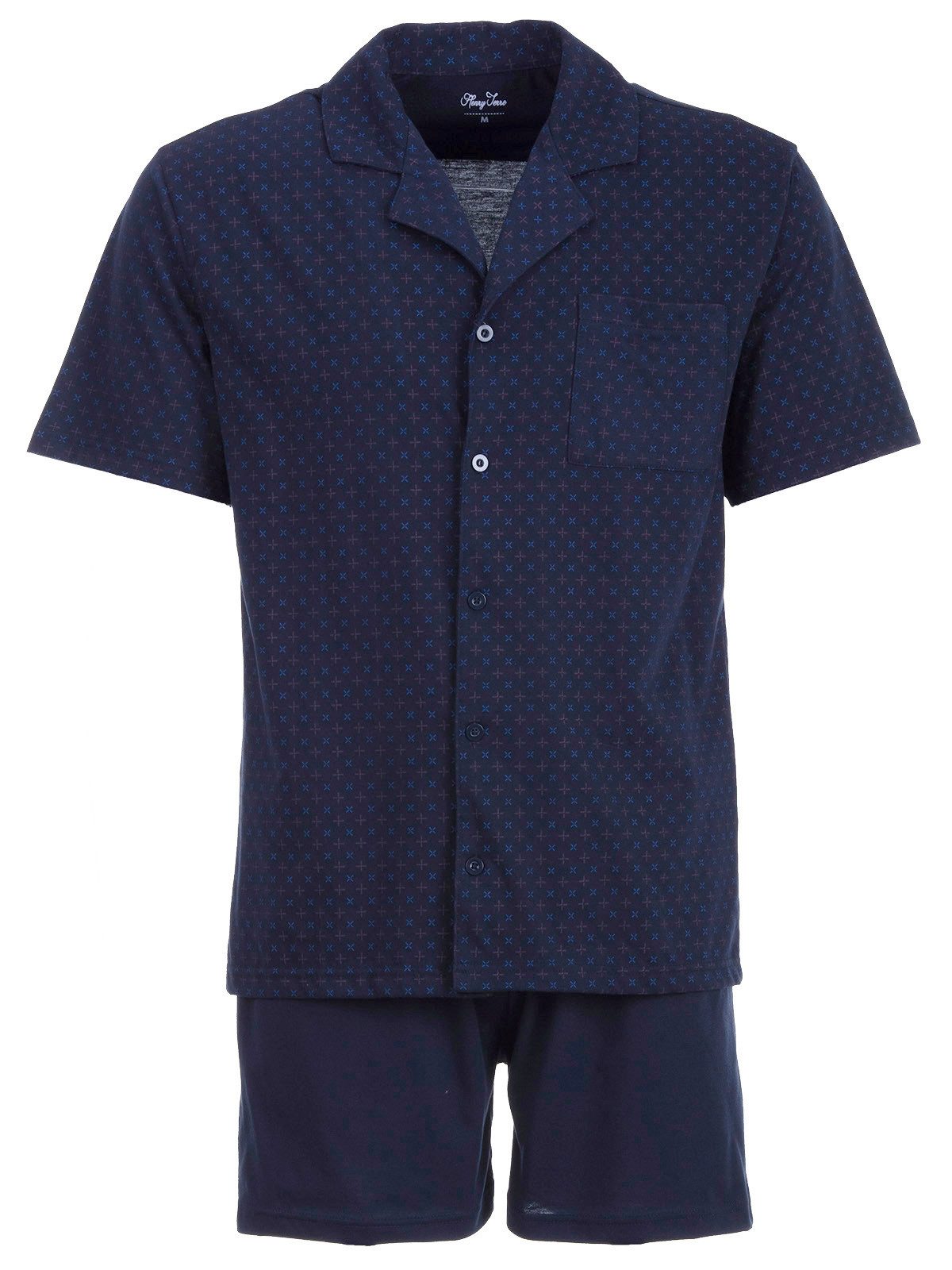 Henry Terre Schlafanzug Pyjama Set Shorty - Karl Kreuz günstig online kaufen