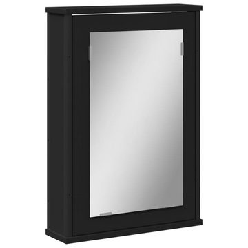 vidaXL Schminktisch Bad-Spiegelschrank Schwarz 42x12x60 cm Holzwerkstoff