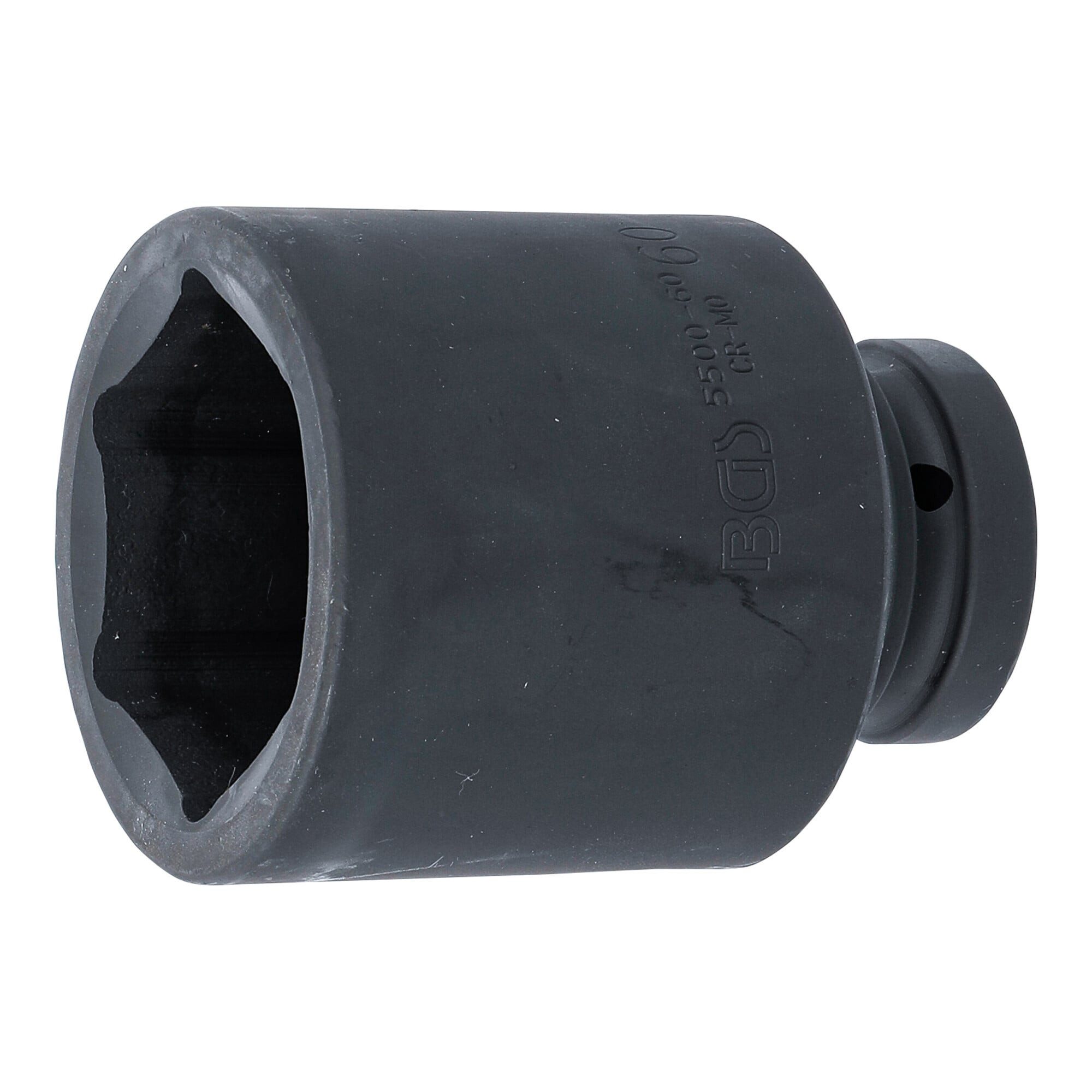 BGS technic Steckschlüssel BGS Kraft-Steckschlüssel-Einsatz Sechskant, tief 5500-60, Antrieb Inne