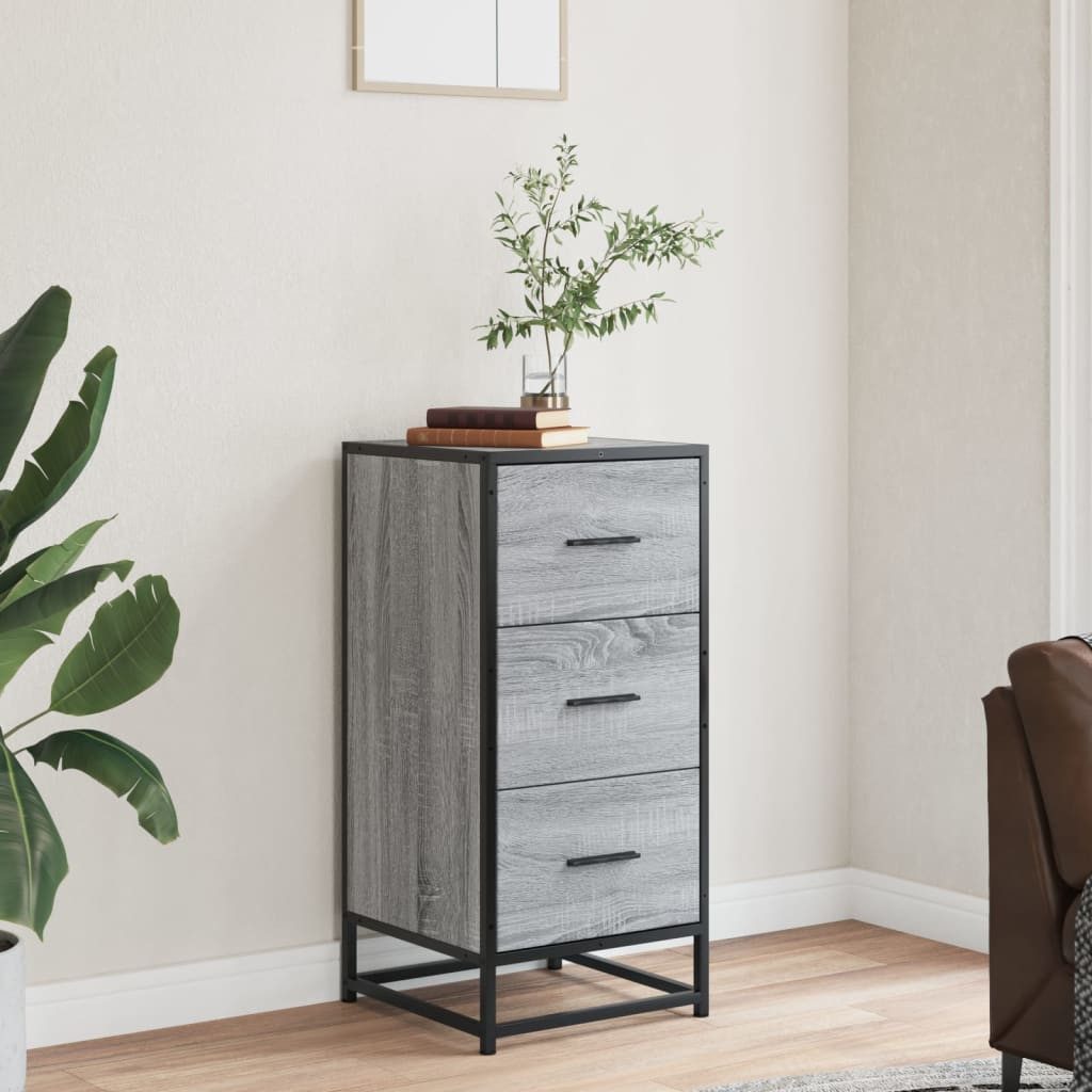 vidaXL Sideboard Sideboard Grau Sonoma 35,5x35x76 günstig online kaufen