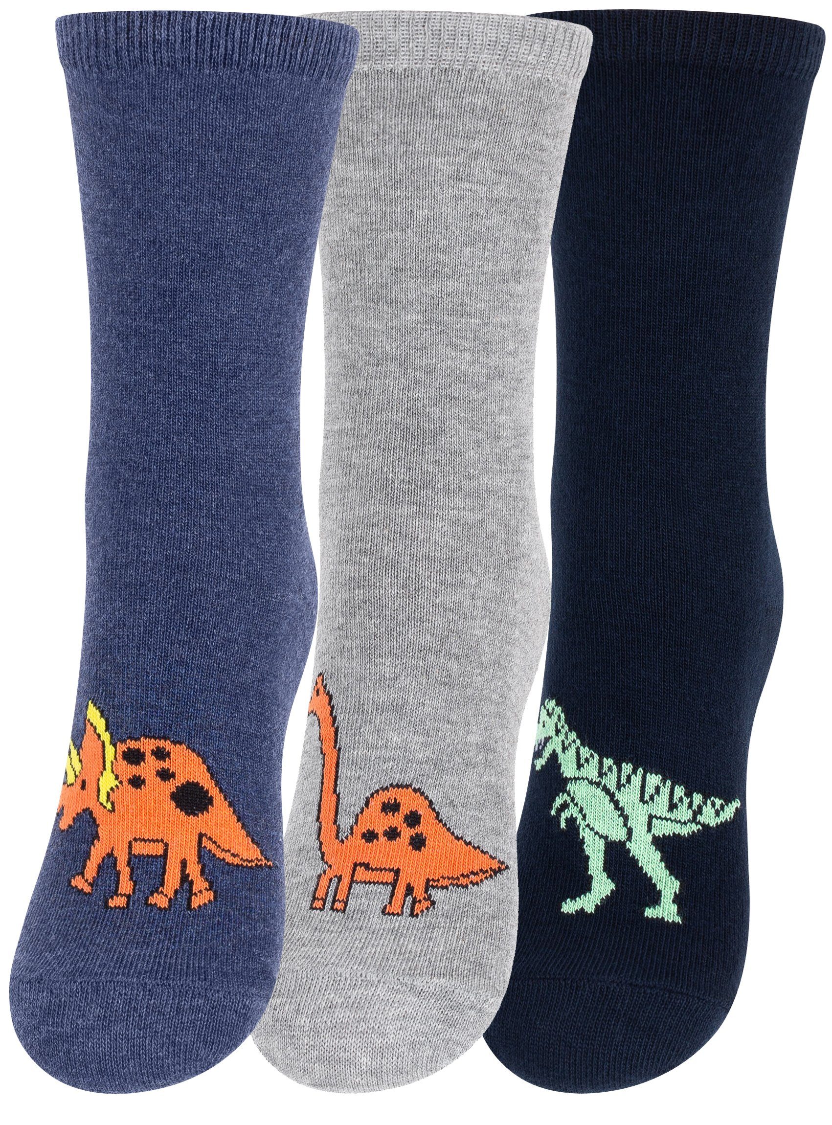 Cotton Prime® Socken (6-Paar) mit Dinomotiven