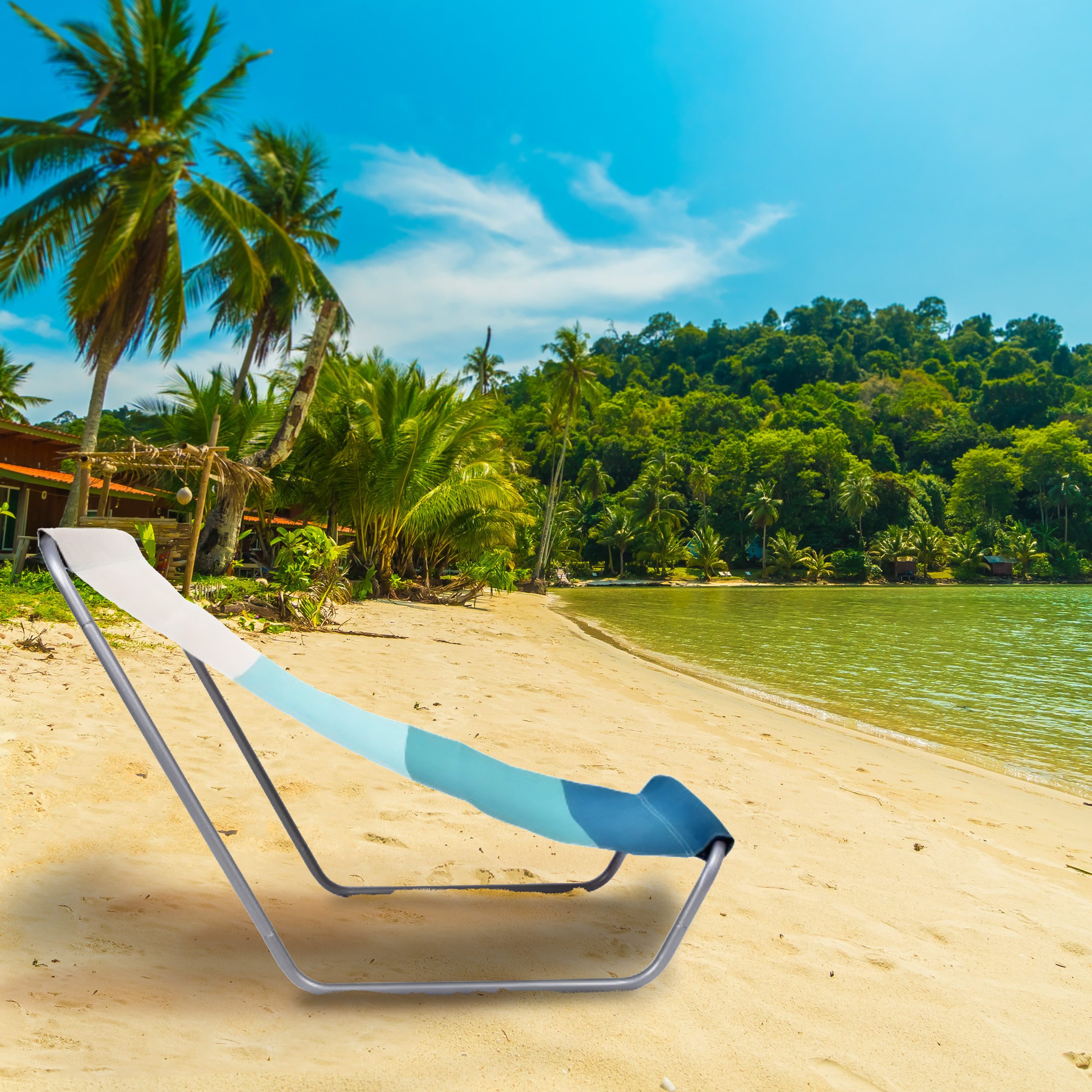 Campela Gartenstuhl Gartenstuhl Strandstuhl Touristenstuhl Liegesessel günstig online kaufen