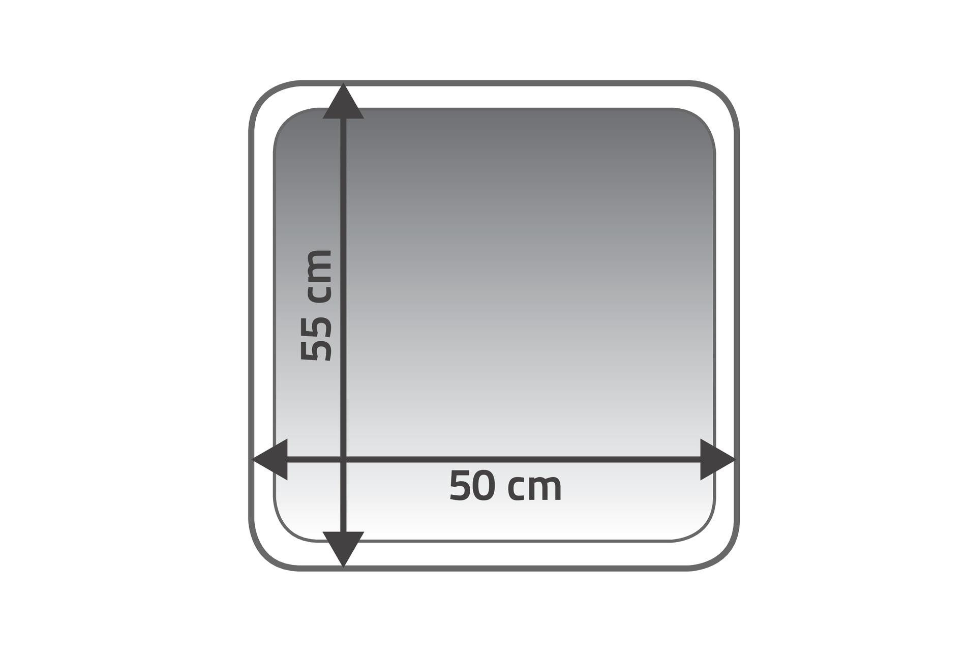 Ridder Badematte Star schwarz, Höhe 55 mm, 100% Polyester-Microfaser
