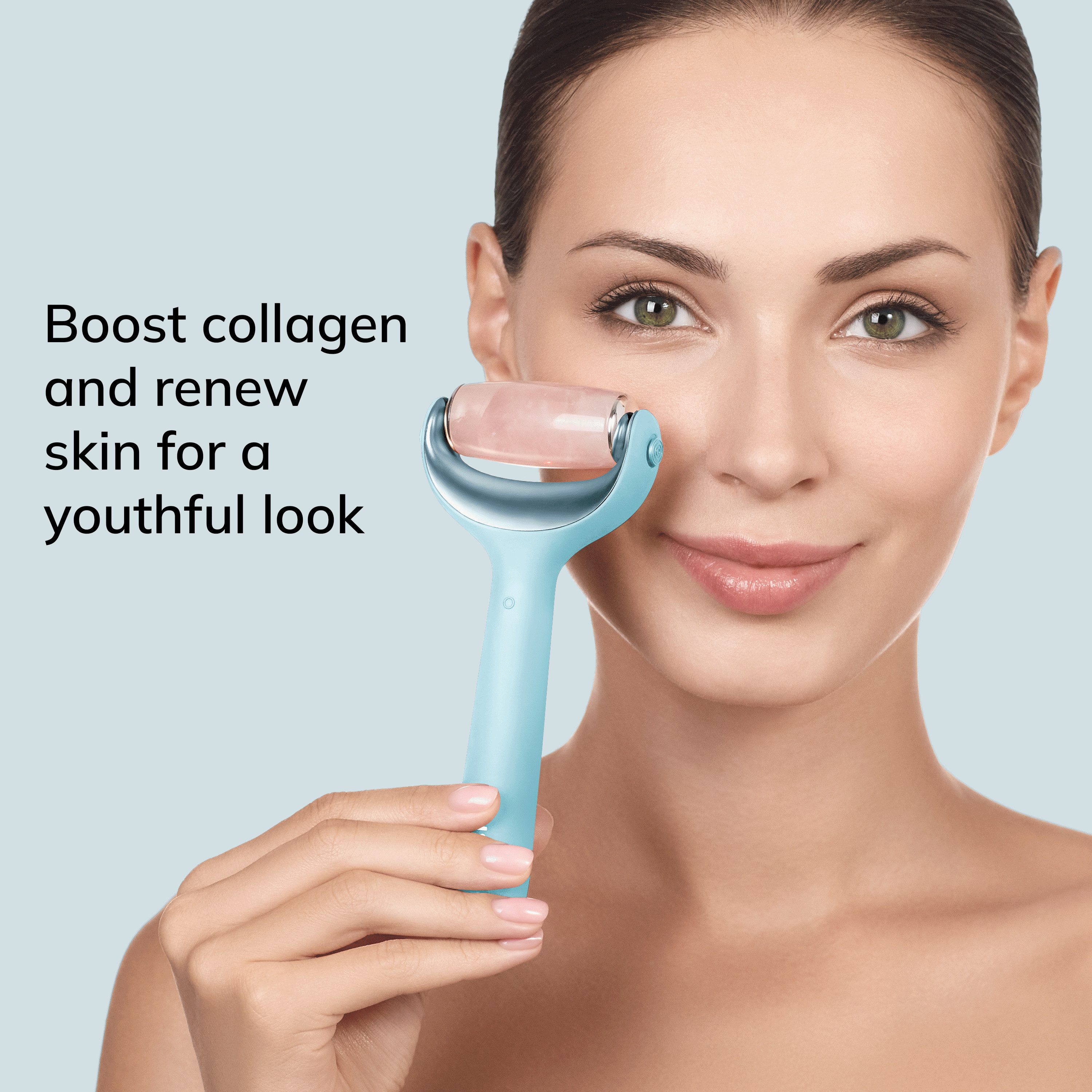 GESKE German Beauty Tech Micro-Needling SmartAppGuided™ MicroNeedle Face & Body Roller 9 in 1, Packung (Gerät & USB-Ladekabel), 5-tlg., Gerät inkl. kostenloser APP (SmartAppGuided Device), Mit der GESKE App erhältst Du deine personalisierte Hautpflegeroutine.