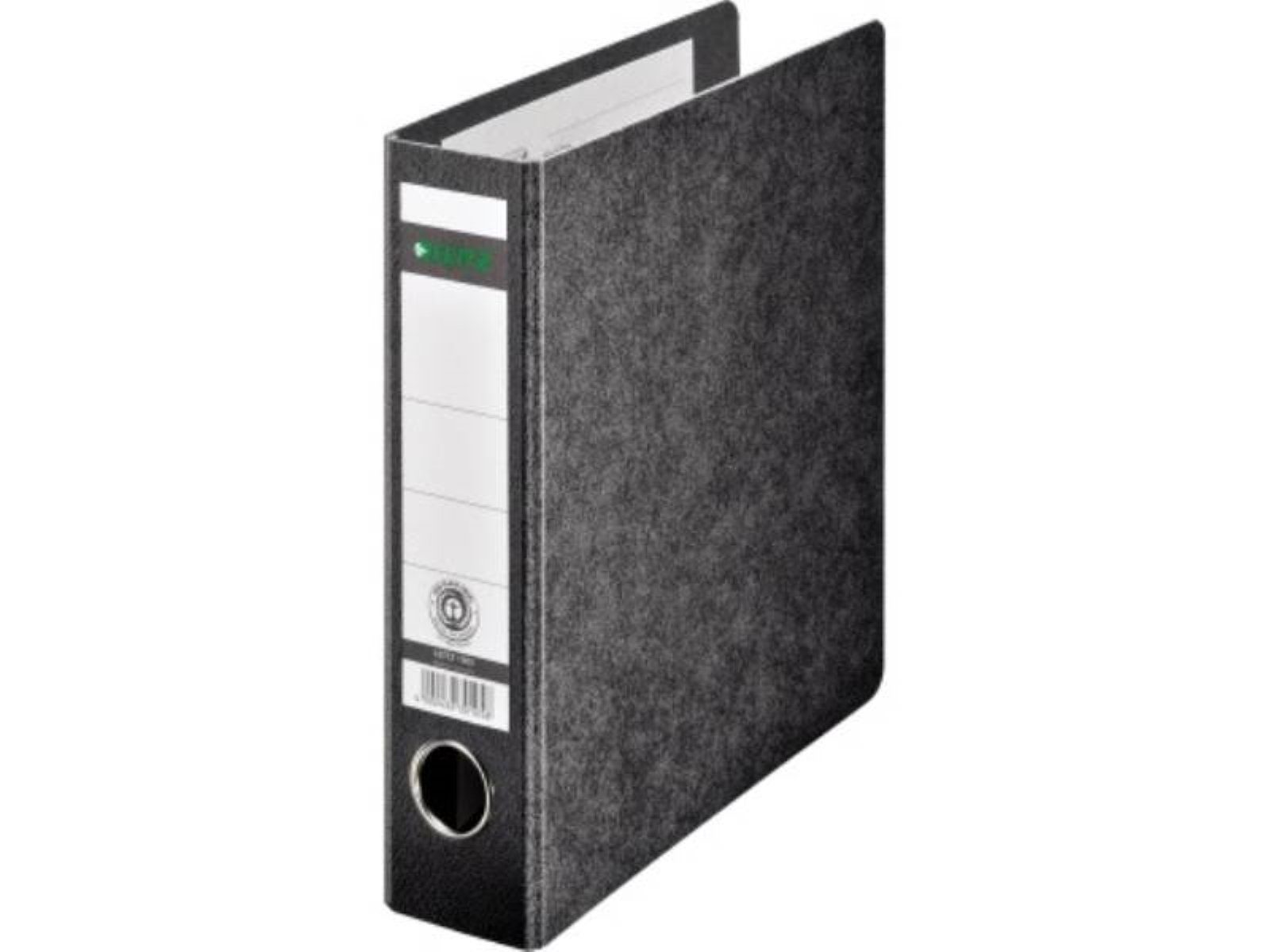 LEITZ Aktenordner Leitz Ordner 10650000 DIN A5 56mm Hartpappe schwarz