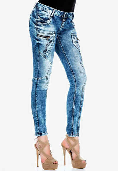 Cipo & Baxx Slim-fit-Jeans mit niedrige Taille in Skinny Fit