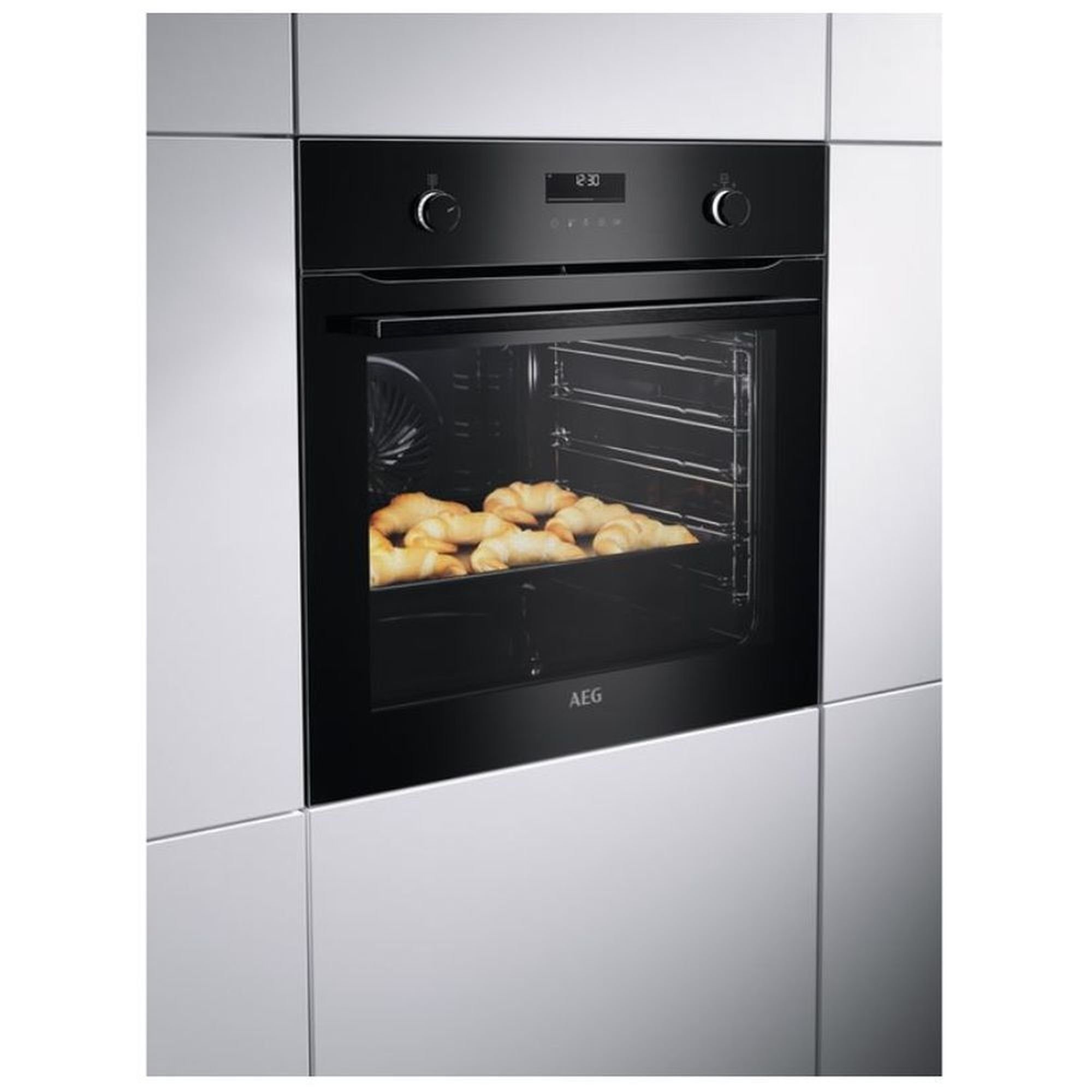 AEG Backofen AEG - BPK435090B - Einbau-Backofen - Pyrolyse - Schwarz