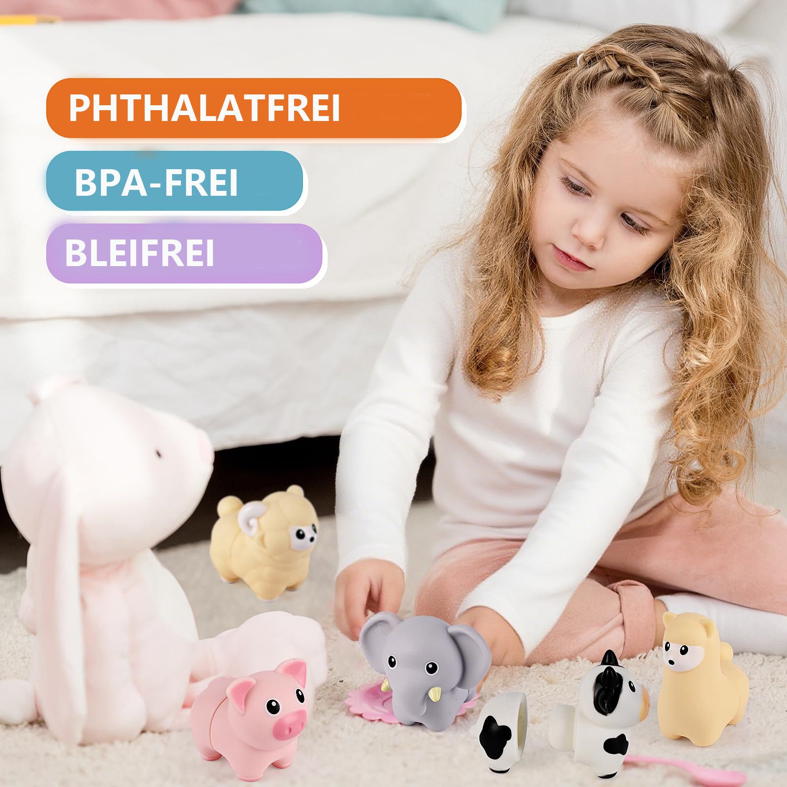 CLTYQ Stapelspielzeug Montessori Spielzeug für Kleinkinder, Farbsortierung Stapeln Passende, Motorikspielzeug für Babys, Sensory Lernspiele, Geschenk für Kinder