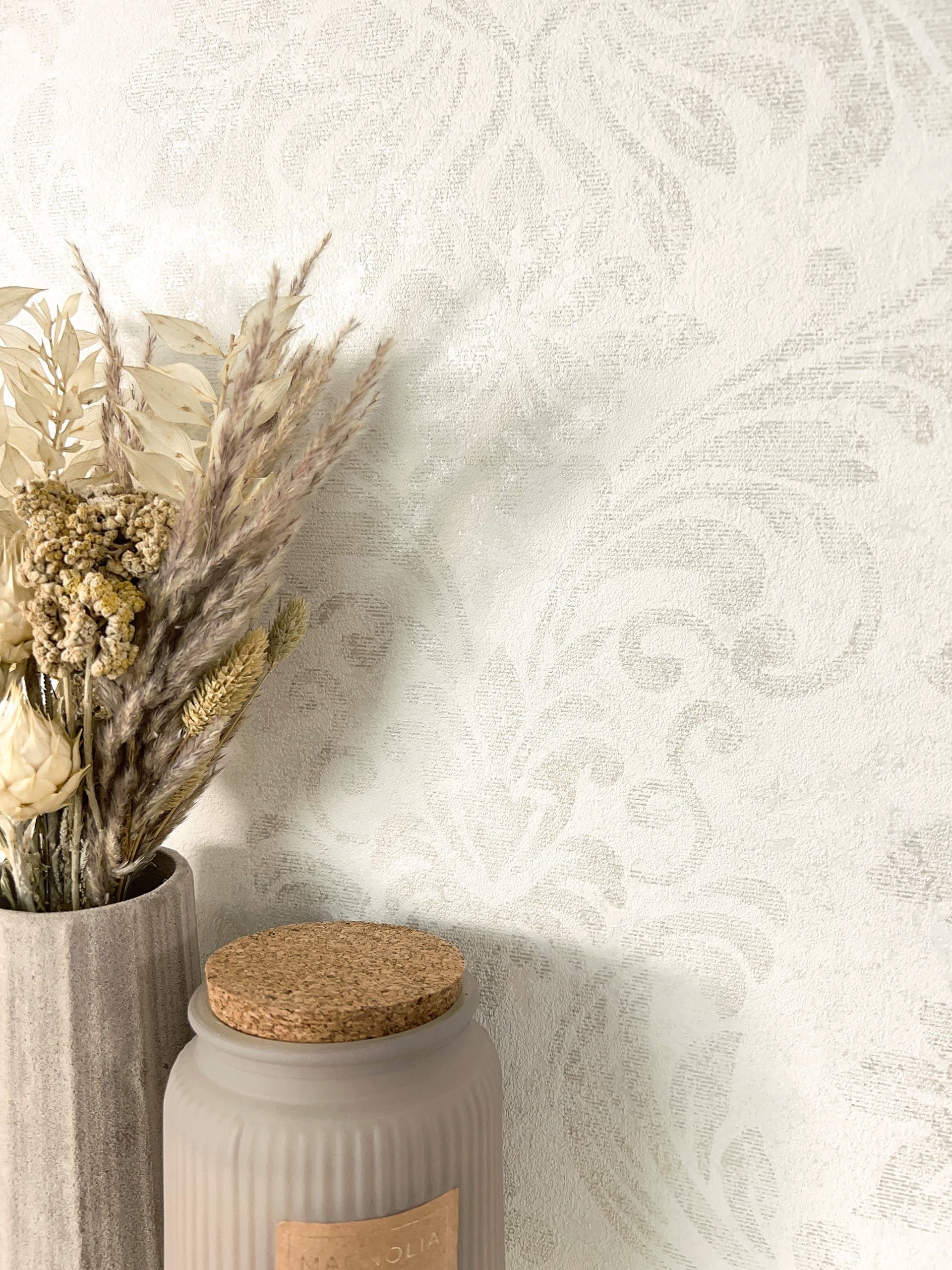 Newroom Vliestapete, Creme Tapete Vintage Ornamente günstig online kaufen