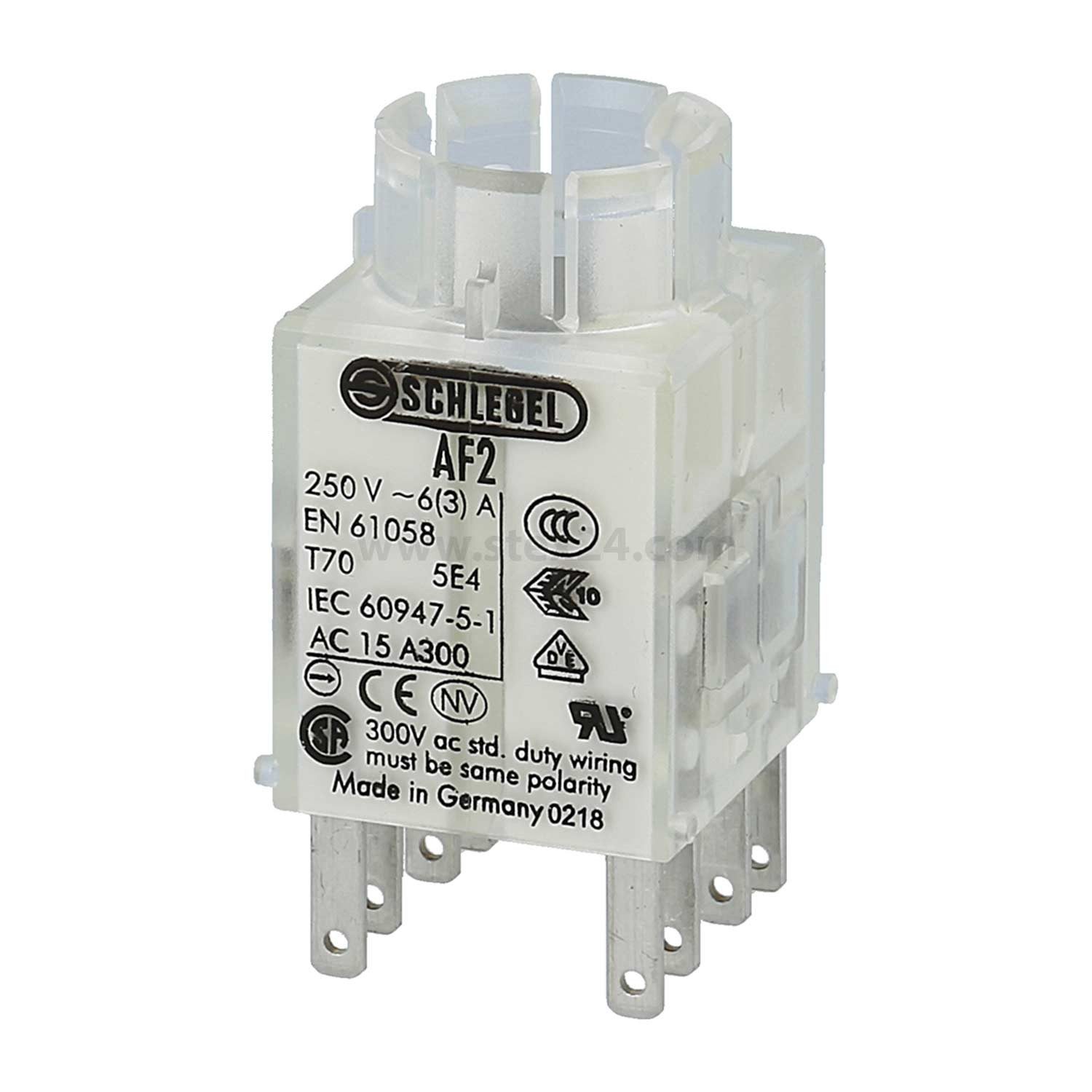 Schlegel Schalter Titel:Schaltkontaktgeber, 2Ö + 2S Kontaktgeber AF Flachstecker 2,8mm