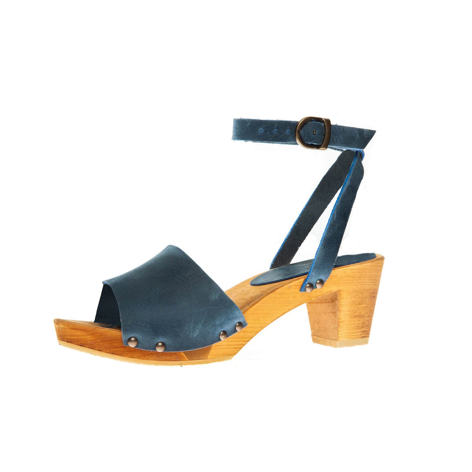 Sanita Wood-Yara Square Flex Sandal Sandale Electric Sandale