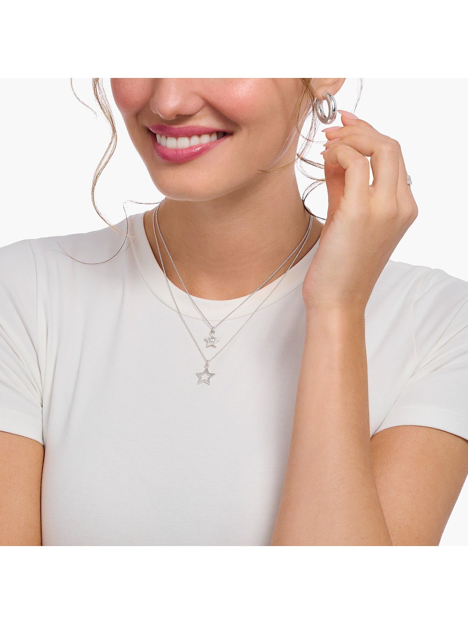 THOMAS SABO Silberkette weiß... THOMAS SABO Silberkette weiß...