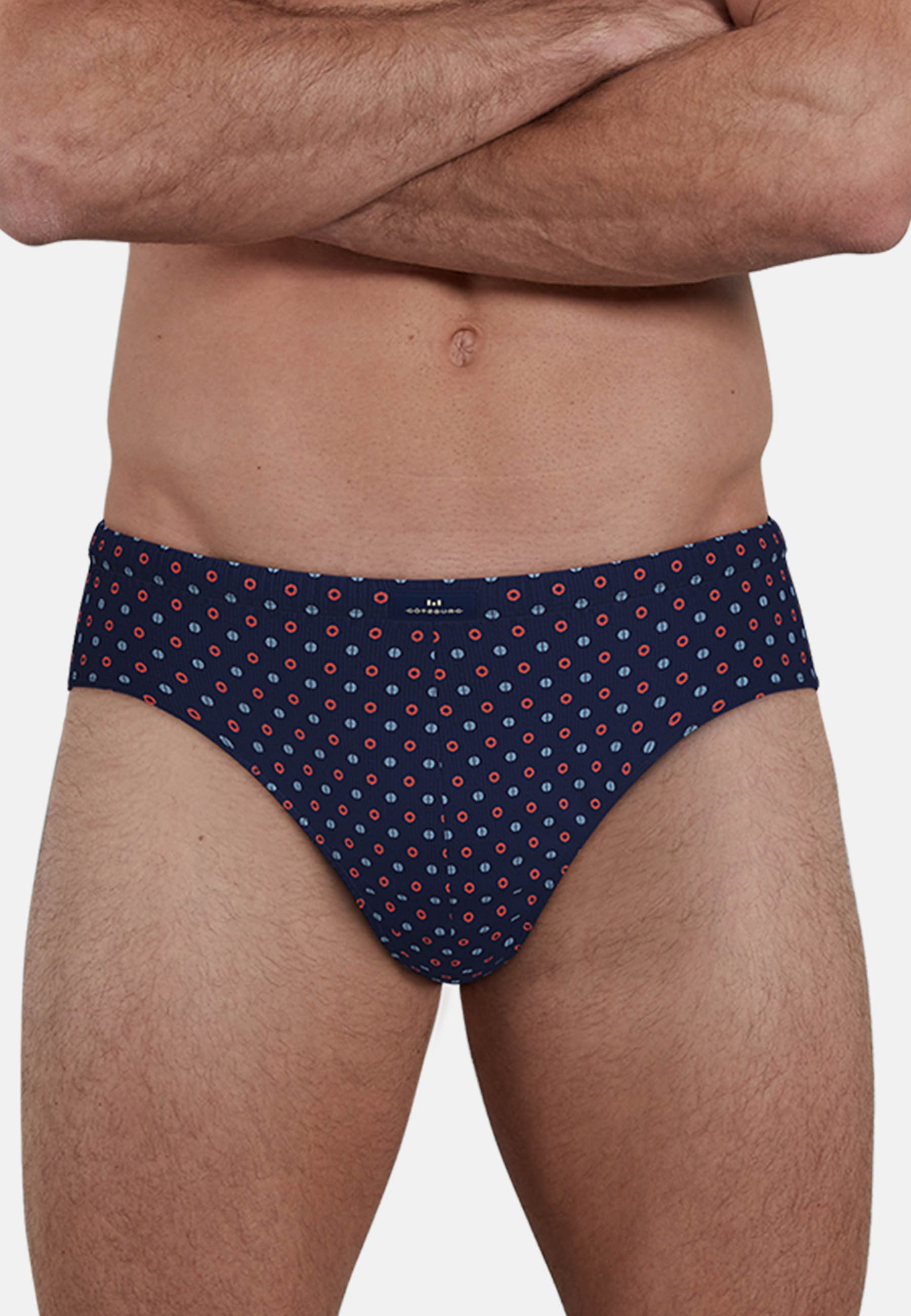 GÖTZBURG Slip Glasgow (2er Pack) eng, gemustert, kurz, atmungsaktiv, mit Logo, Baumwollmix