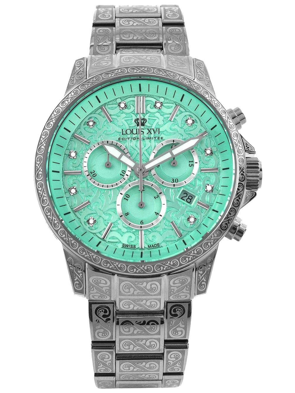 Quarzuhr Louis XVI LXVI1825 Herrenuhr Palais Royale 2.0 Diamond Chronograph 43m Louis XVI LXVI1825 Herrenuhr Palais Royale 2.0 Diamond Chronograph 43mm 10ATM