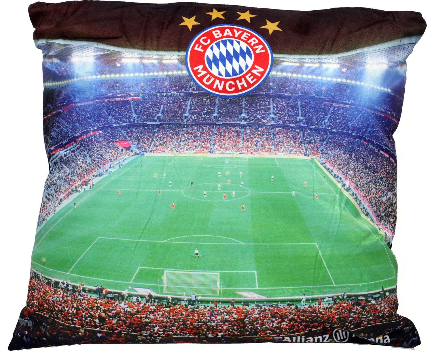 FC Bayern München Dekokissen LED Kissen Stadion 40 x 40 cm