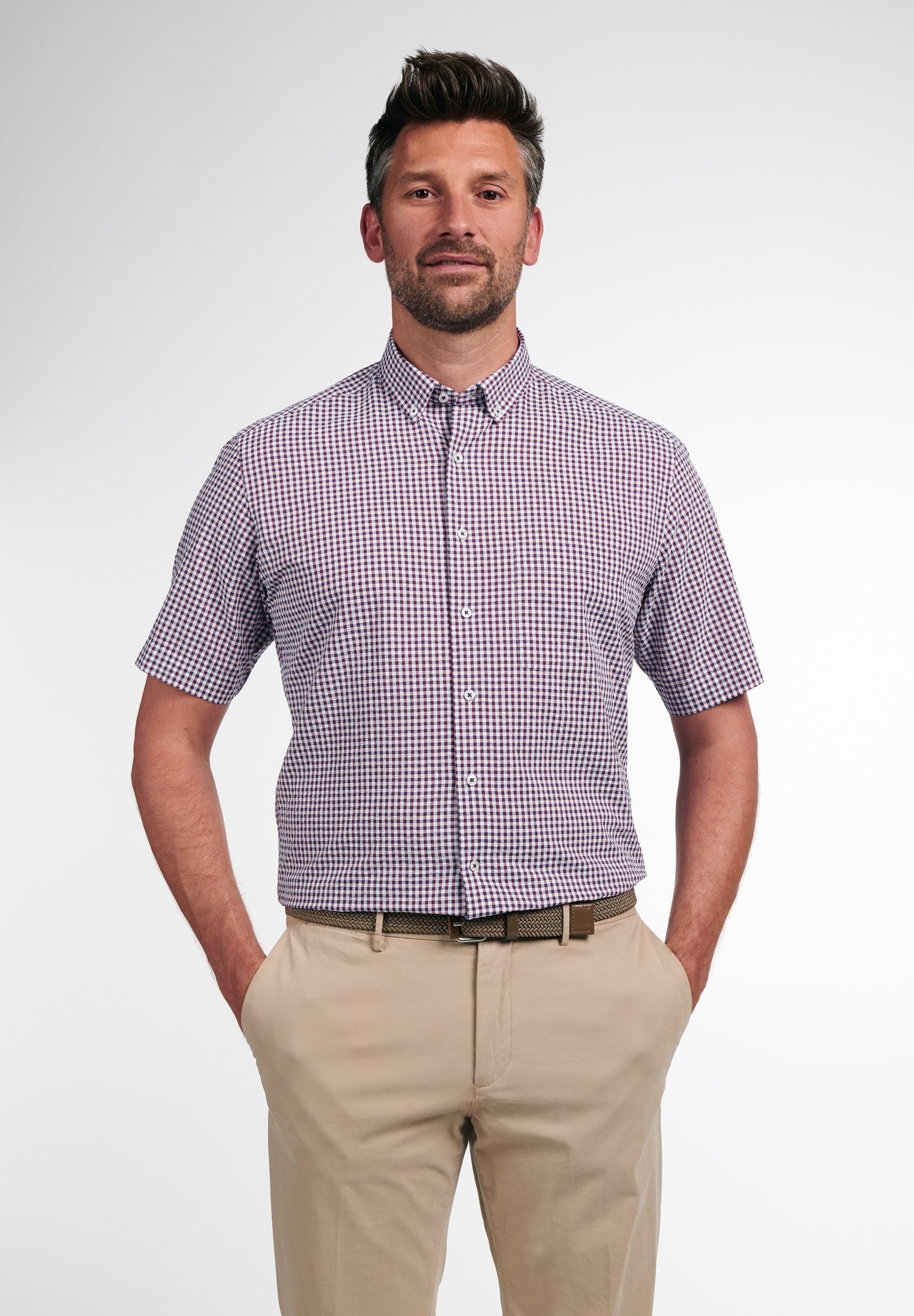 Eterna Kurzarmhemd MODERN FIT EASY IRON günstig online kaufen