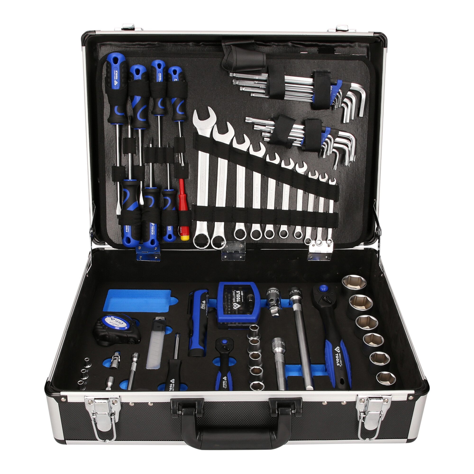 Brilliant Tools Werkzeugkoffer Brilliant Tools Universalkoffer-Satz, 143-tlg