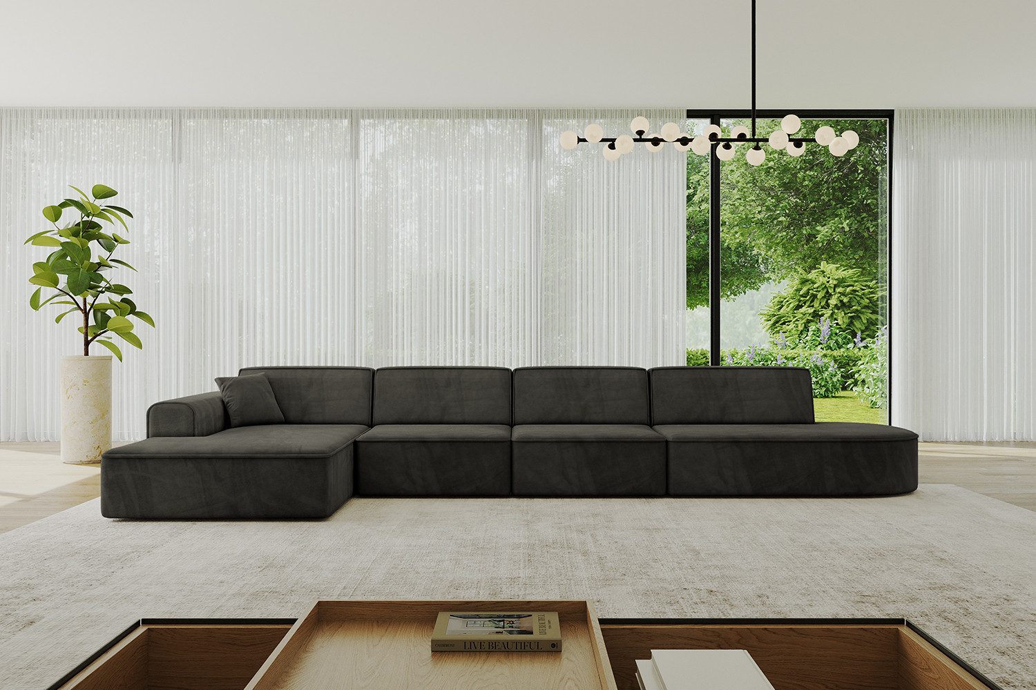 ALTDECOR Ecksofa IREA-L3-v3, Sofa Praktische Bequeme Funktionsecke Couch L-Form Eckcouch, Corner Sofa L-Form Vielseitige Sofa Wohnlandschaft Wohnzimmer