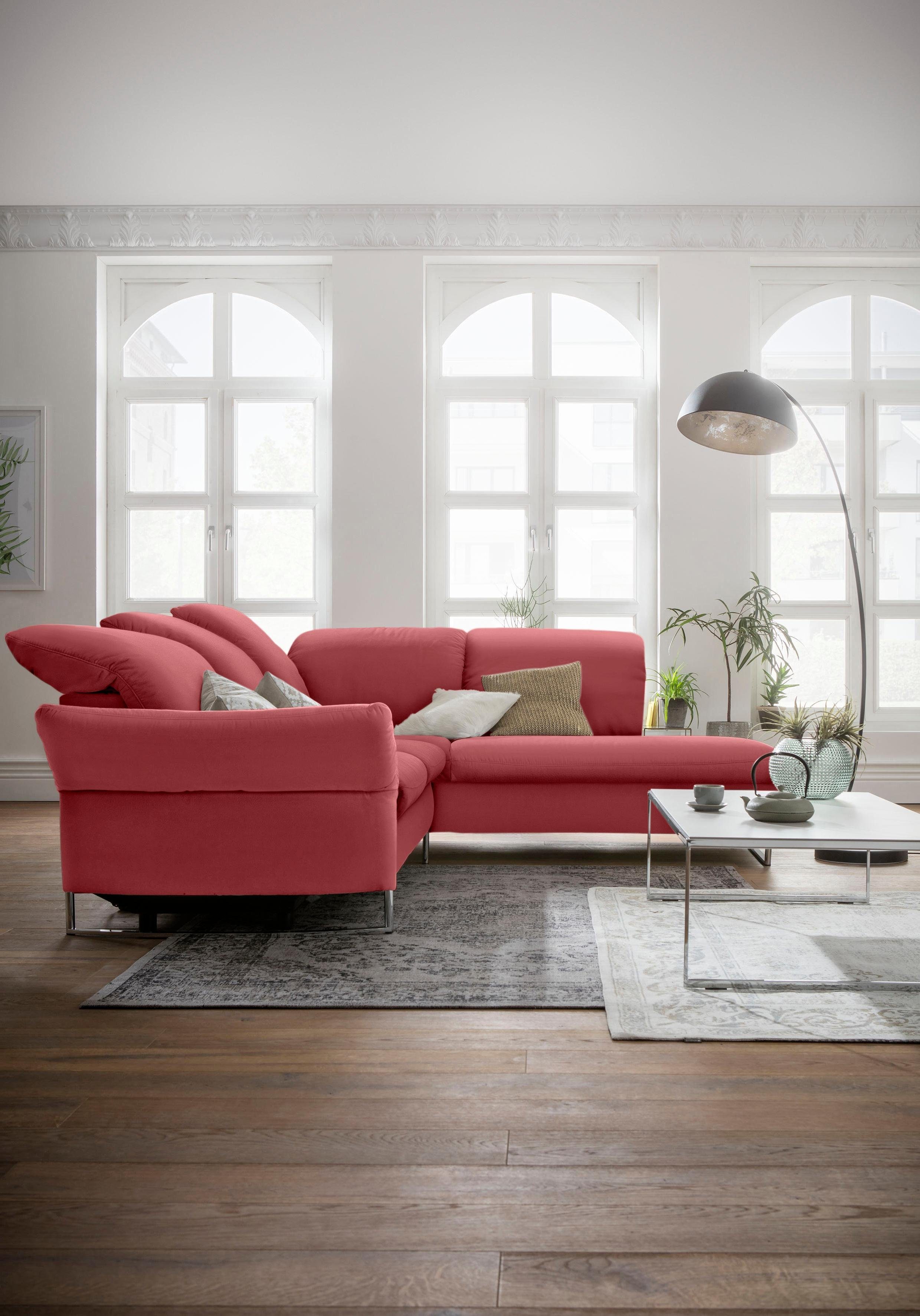 GALLERY M branded by Musterring Ecksofa Viviana, wahlweise mit motorischer Relaxfunktion