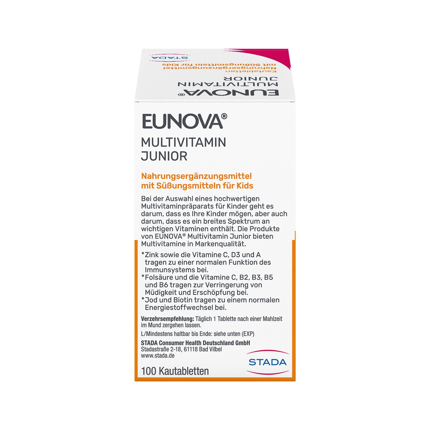 EUNOVA® Junior (Orangengeschmack) Kautabletten, 113.0 g