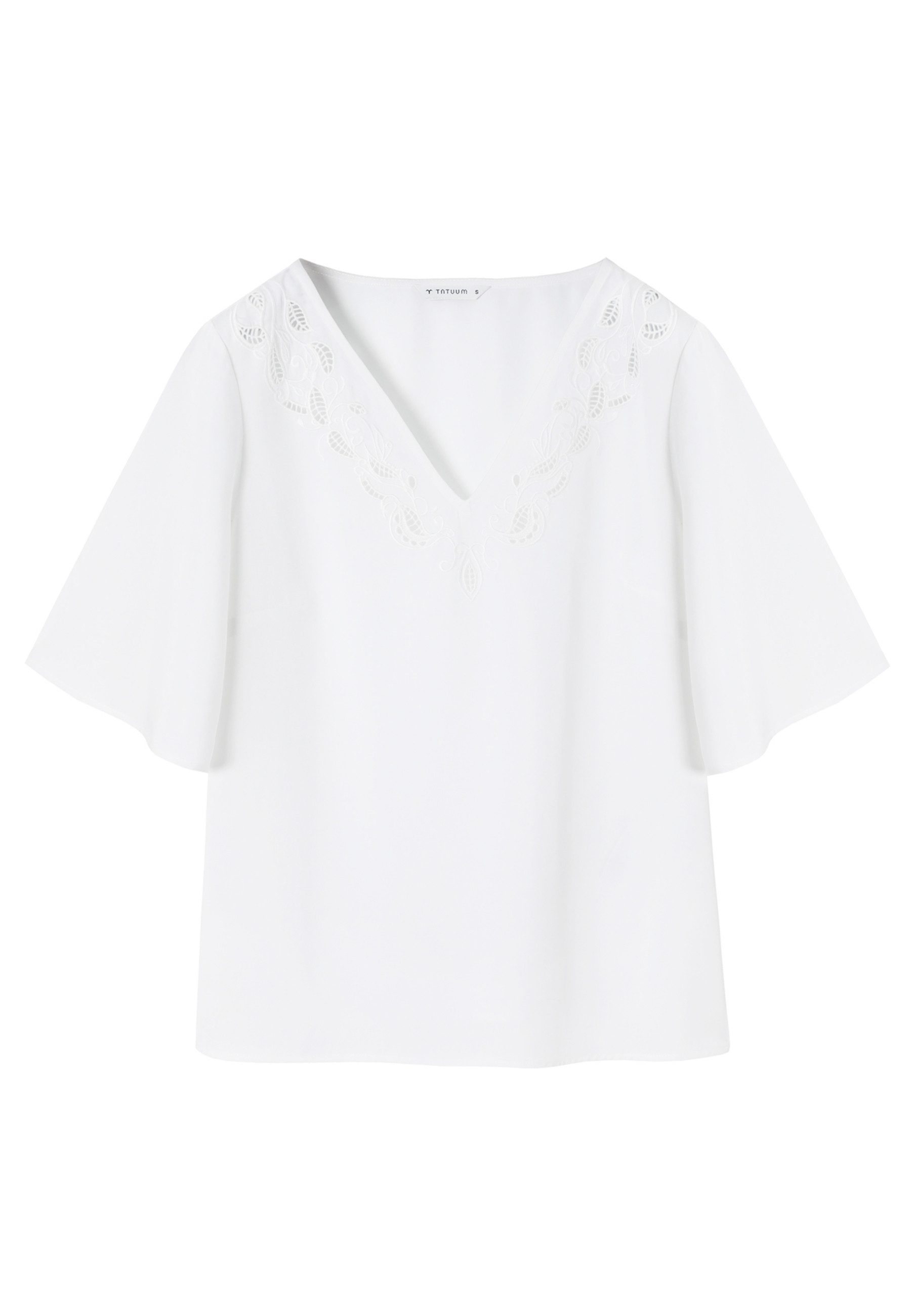 TATUUM Klassische Bluse Bestickte Lyocellbluse - Dissia