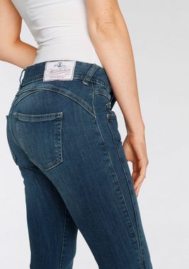 Herrlicher 7/8-Jeans GINA CROPPED POWERSTRETCH mit seitlichem Keileinsatz