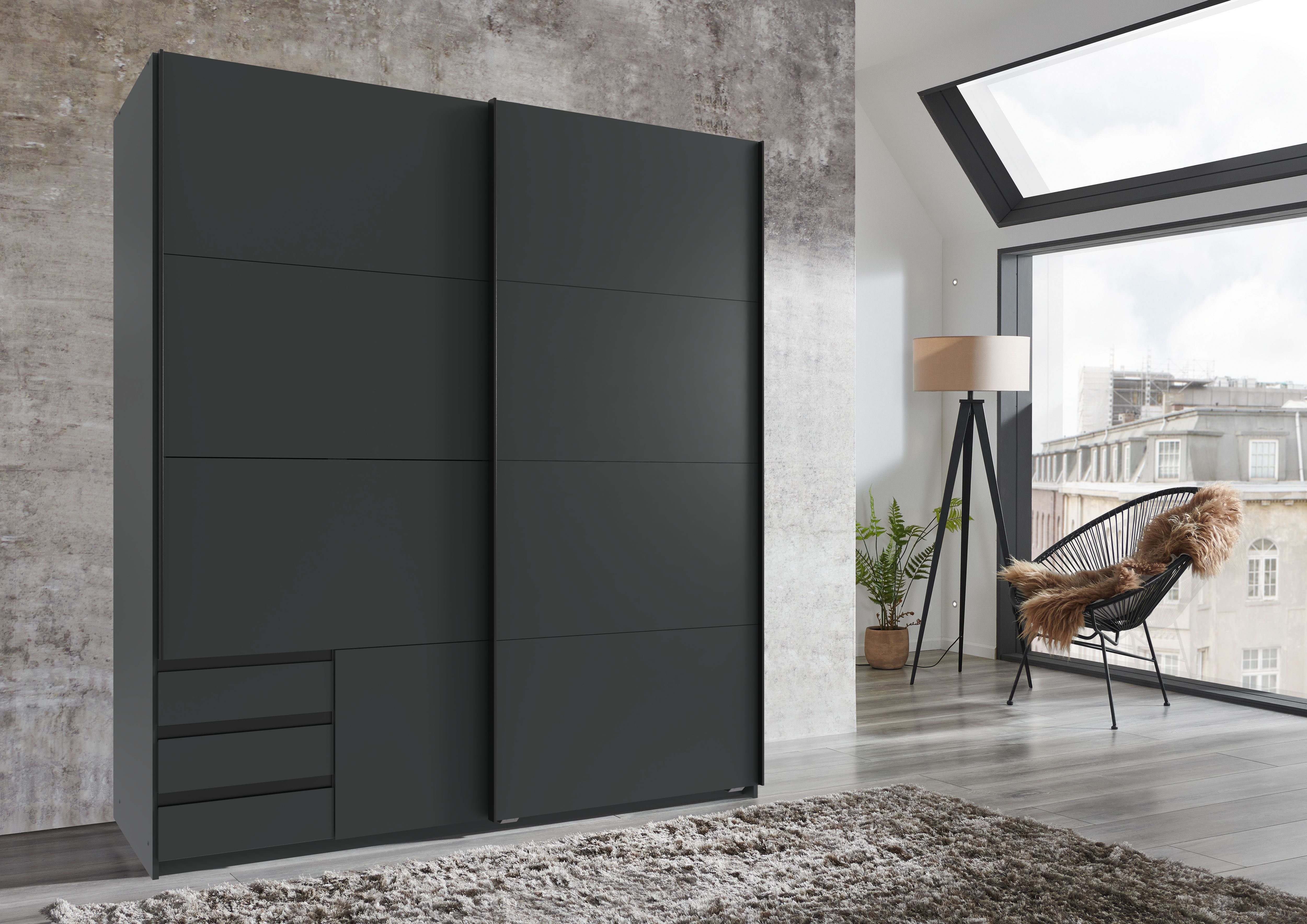 Wimex Schwebetürenschrank Emden Mit Außenschubkästen – Bild 2 von 5