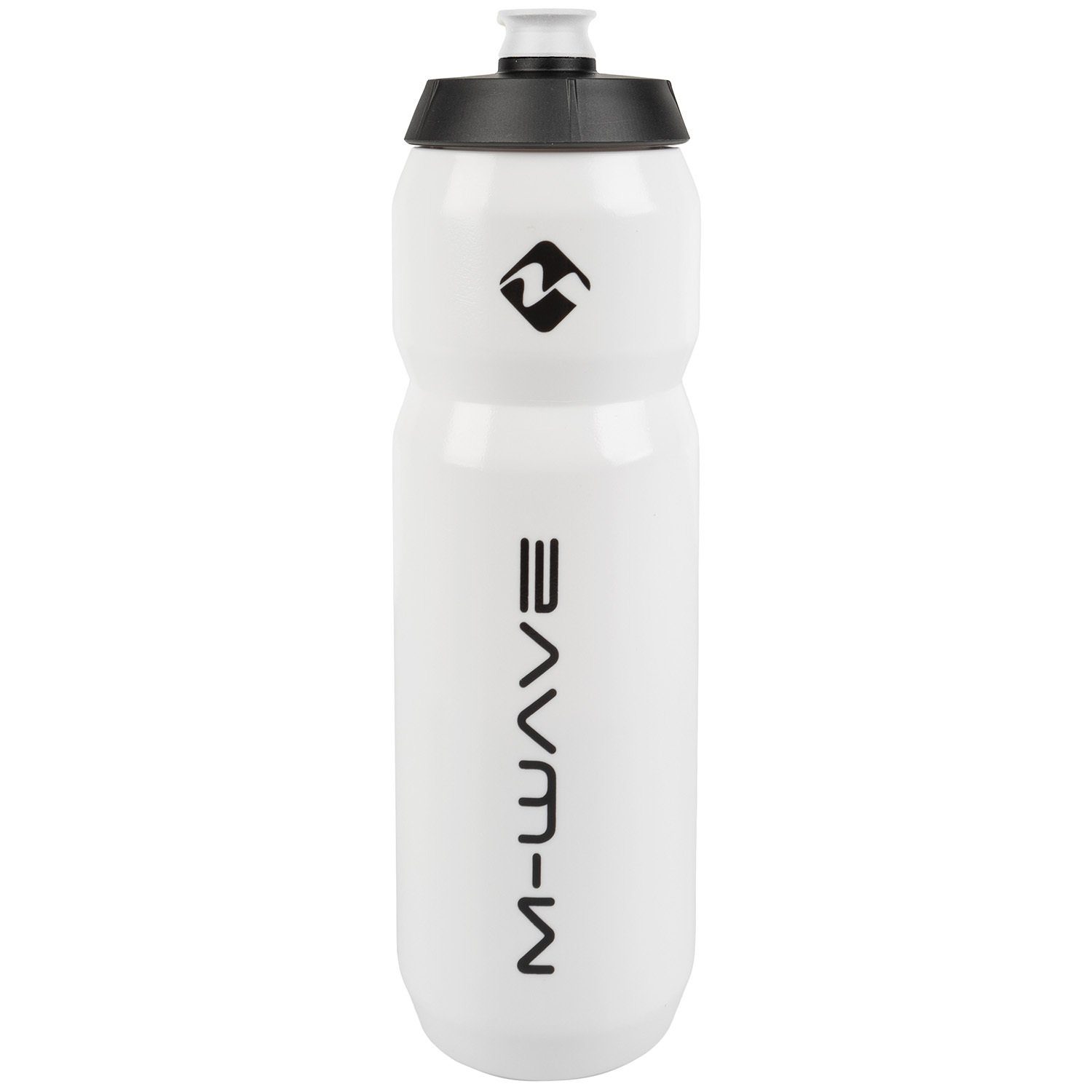 M-Wave Trinkflasche „PBO-1000“, 1 Liter, Kunststoff, Weiß, mit Skala