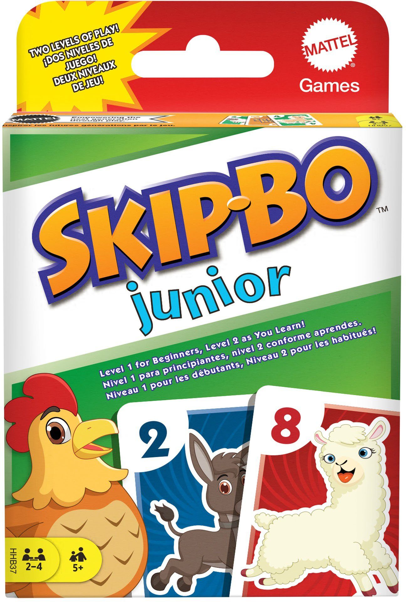 Mattel games Spiel Skip-Bo Junior, Kartenspiel