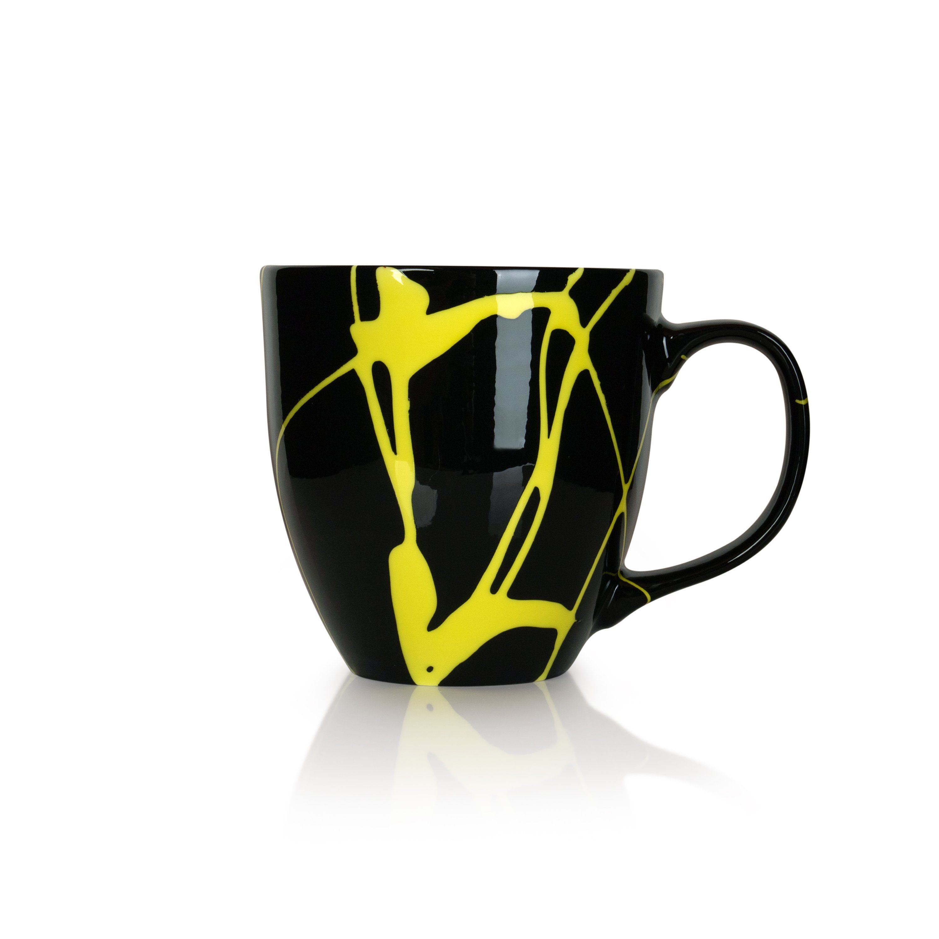 Mahlwerck Manufaktur Teeschale Jumbotasse, 100% Yellow Freaky klimaneutral Porzellan