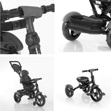 Lorelli Dreirad Tricycle Neo 4 in 1, EVA-Reifen, Schiebestange, Sitz drehbar, verstellbar