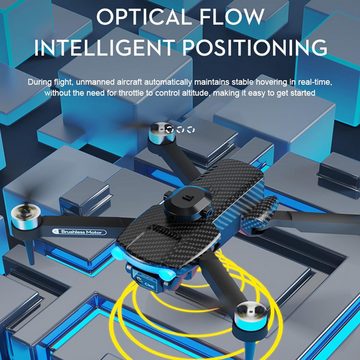 Goolsky Dual 2,4G Bürstenlosen Gestenfotografie, 6-Achsen-Gyro Drohne (8K, Optische Flusspositionierung 360°-Hinderniserkennung Zusammenklappbar)