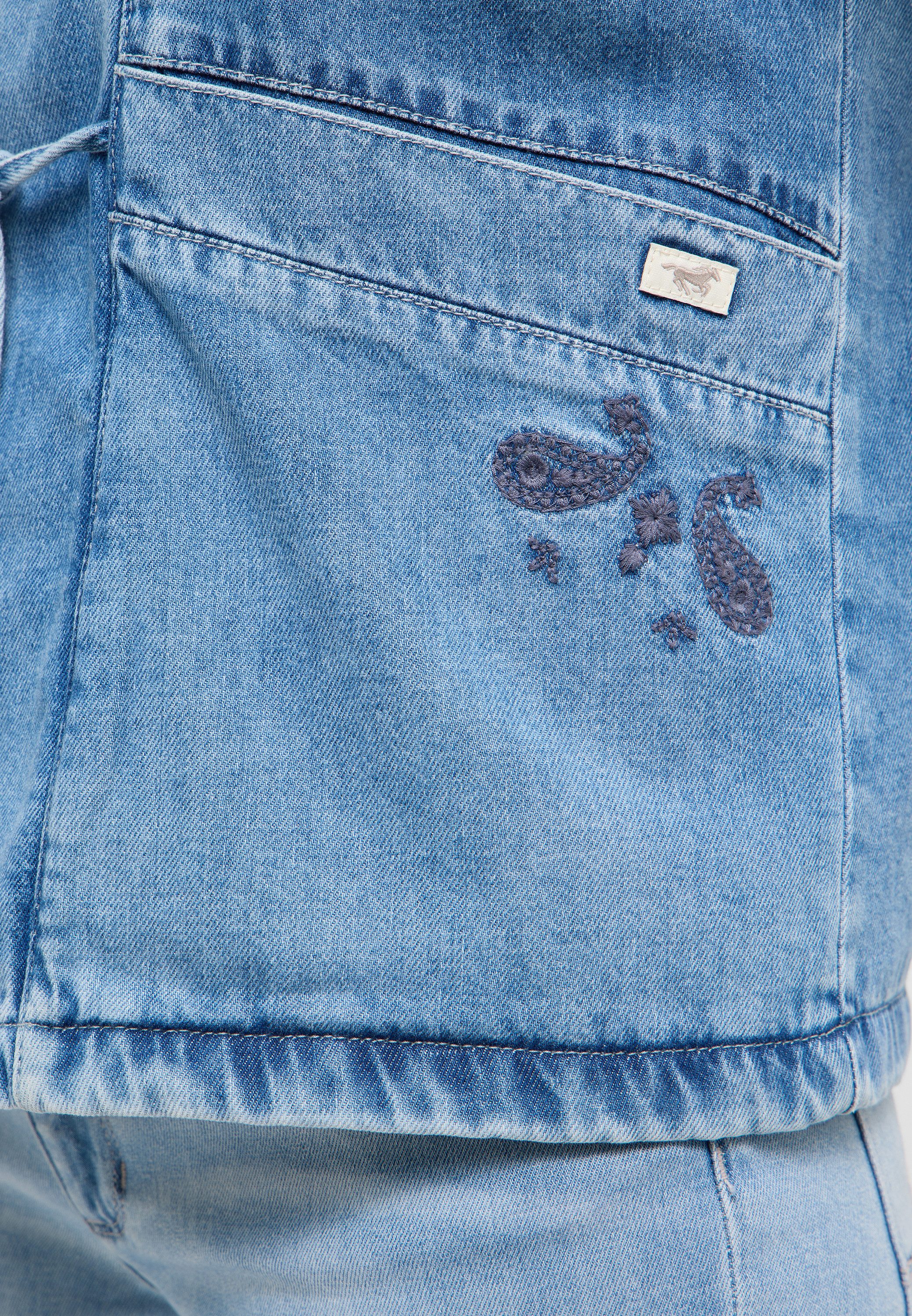 MUSTANG Kurzweste Damen Style Gillian Denim Vest