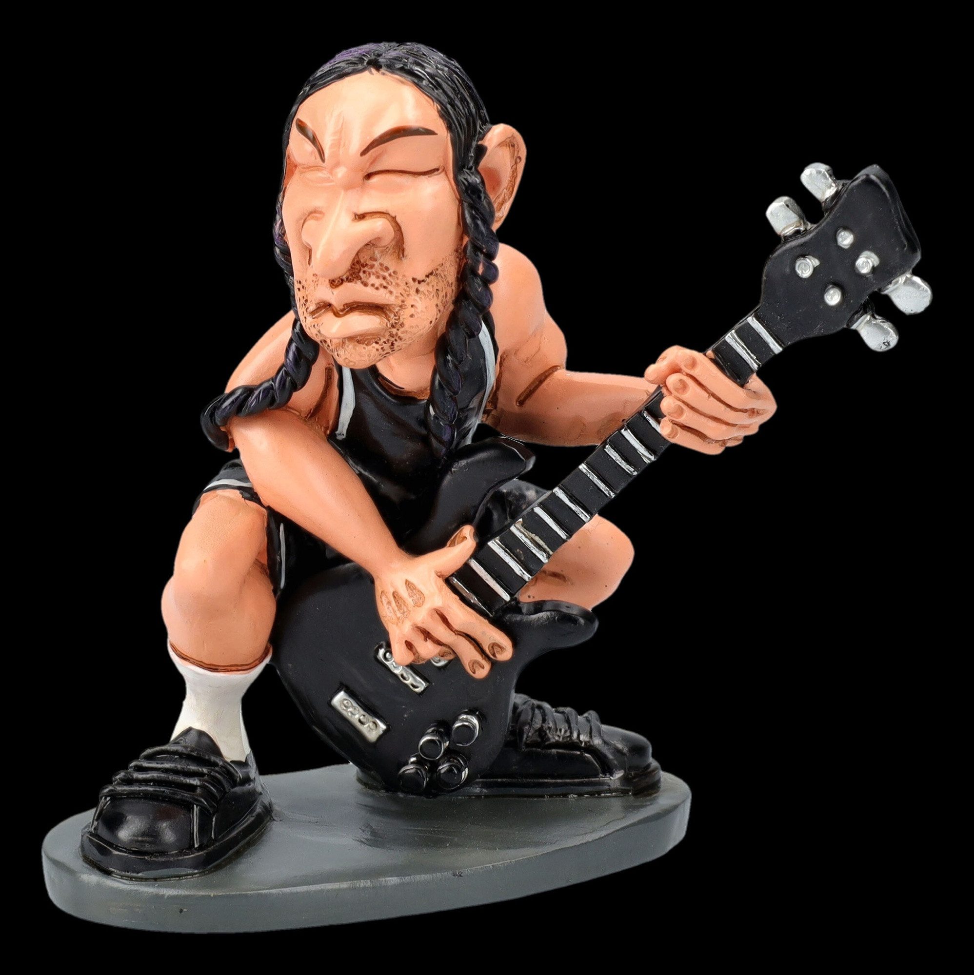 Figuren Shop GmbH Dekofigur Lustige Rockstar Figur - Bassist Robert Gitarri günstig online kaufen
