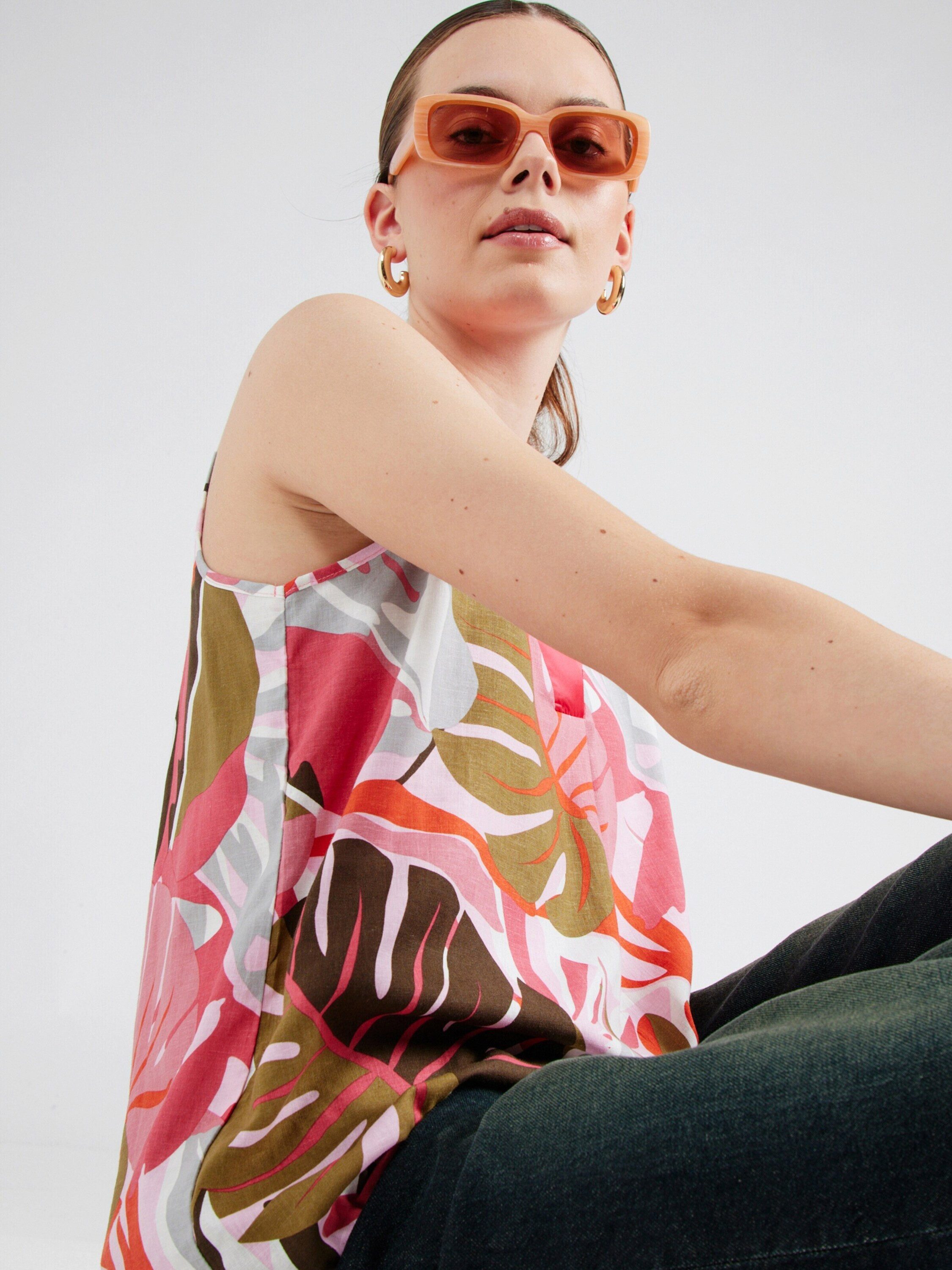 ZABAIONE Funktionsbluse Su44eann (1-tlg) Falten