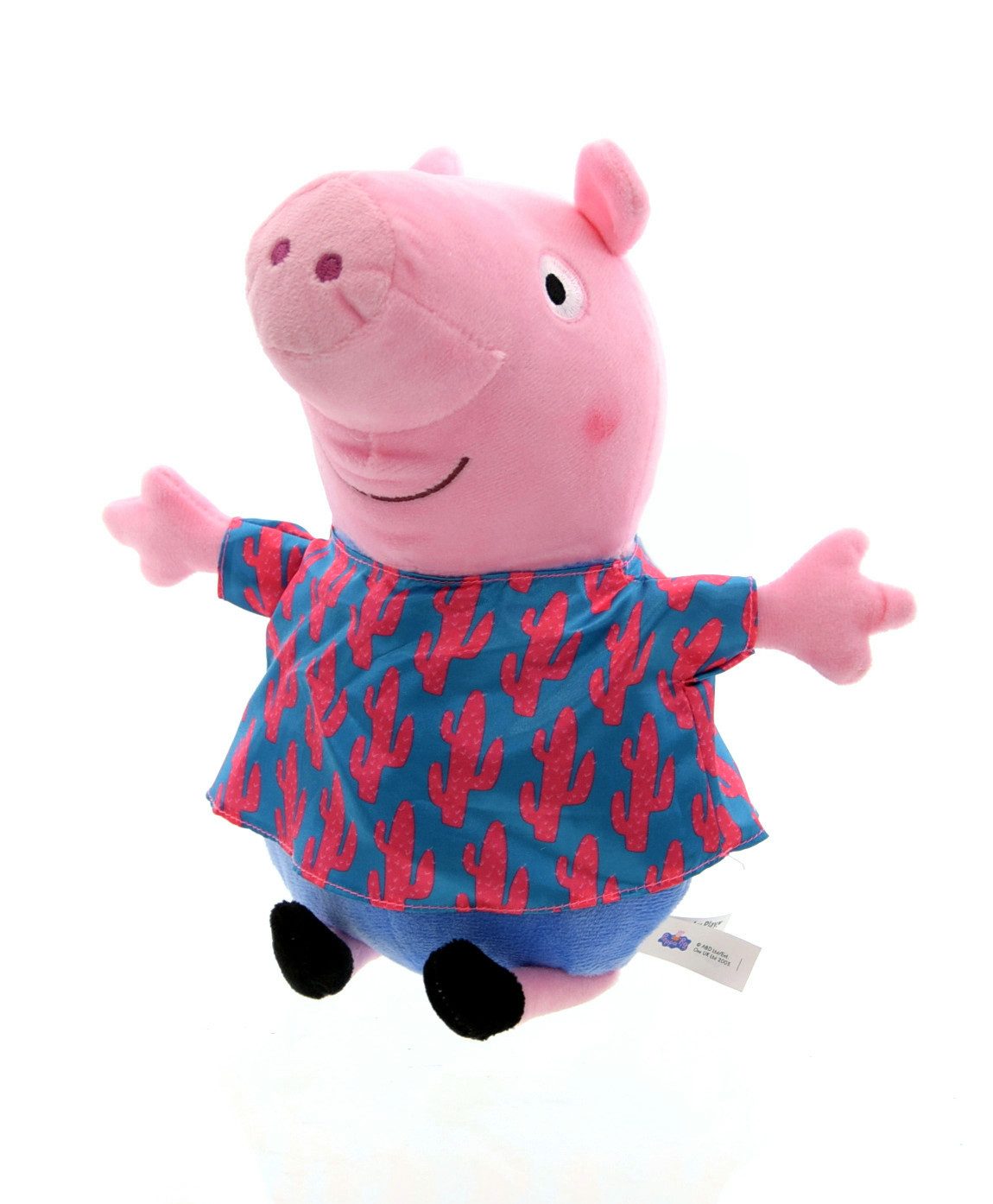 Play by Play Kuscheltier Peppa Wutz Plüschfigur (31cm) Schorsch Kaktus-Hemd