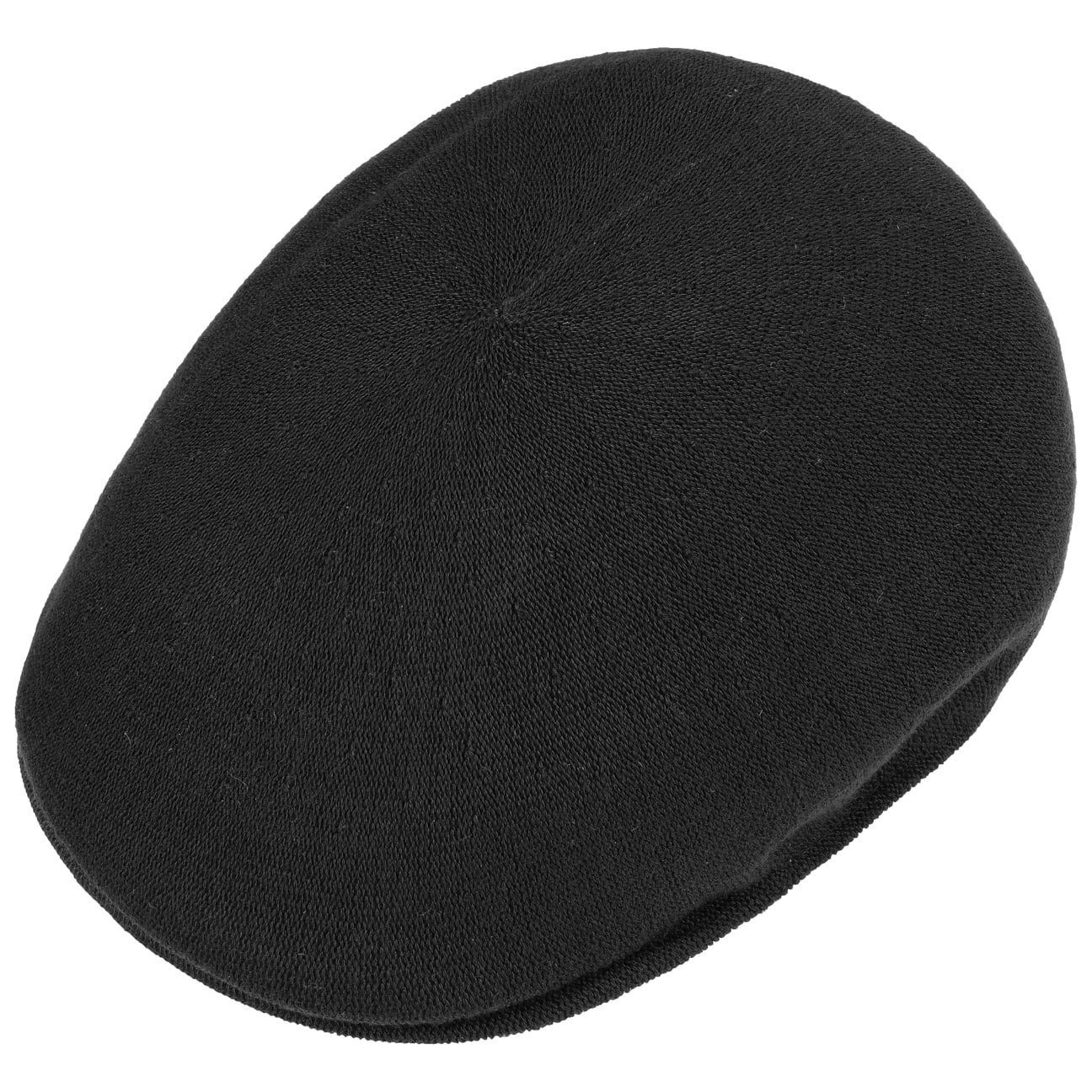 Kangol Flat Cap (1-St) mit schwarz Schnabelmütze Schirm
