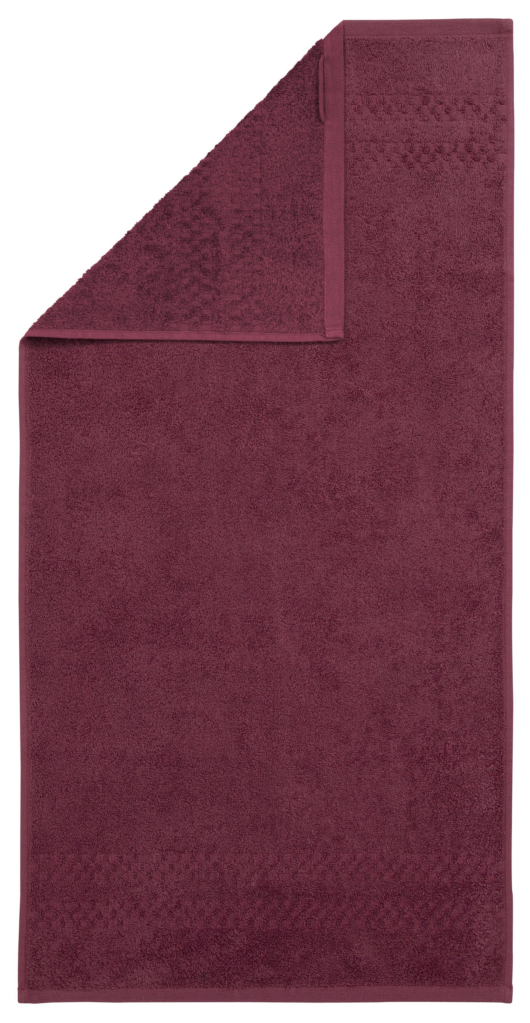 flauschig Handtücher Regona, bordeaux Home (50x100cm), mit Handtuch-Set, Baumwolle Bordüre, (Set, weich, Handtücher und 100% Set Handtuch affaire Frottier, 4-tlg), Premium
