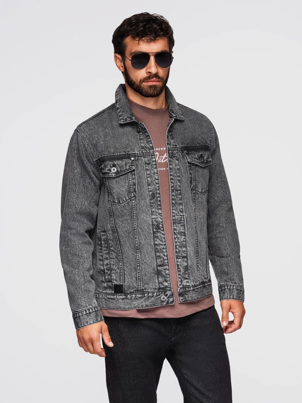 OMBRE Jeansjacke Herren-Jeansjacke mit Waschung günstig online kaufen