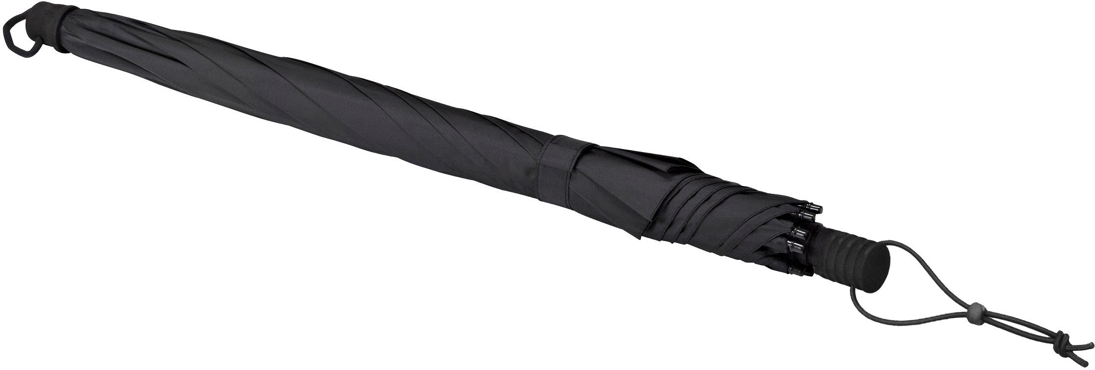 EuroSCHIRM® Stockregenschirm handfrei Swing schwarz, tragbar handsfree